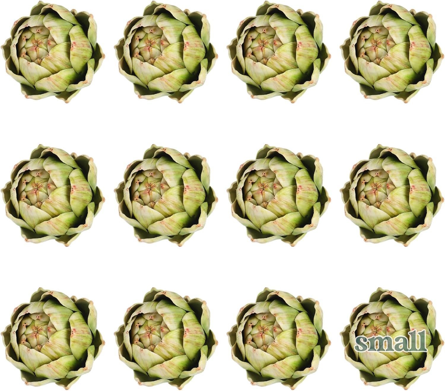 Timgle 12 Pcs Green Artificial Artichokes Decor Set