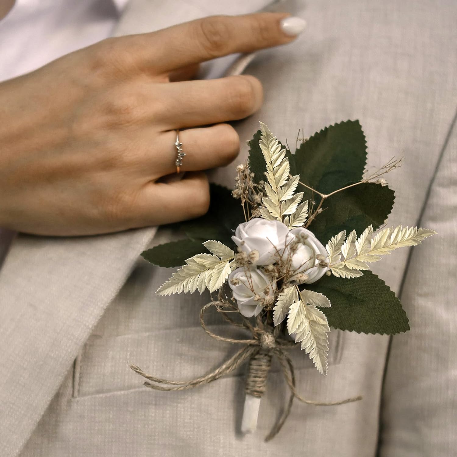 10PCS Exquisite Dried Leaves and Floral Decor Set