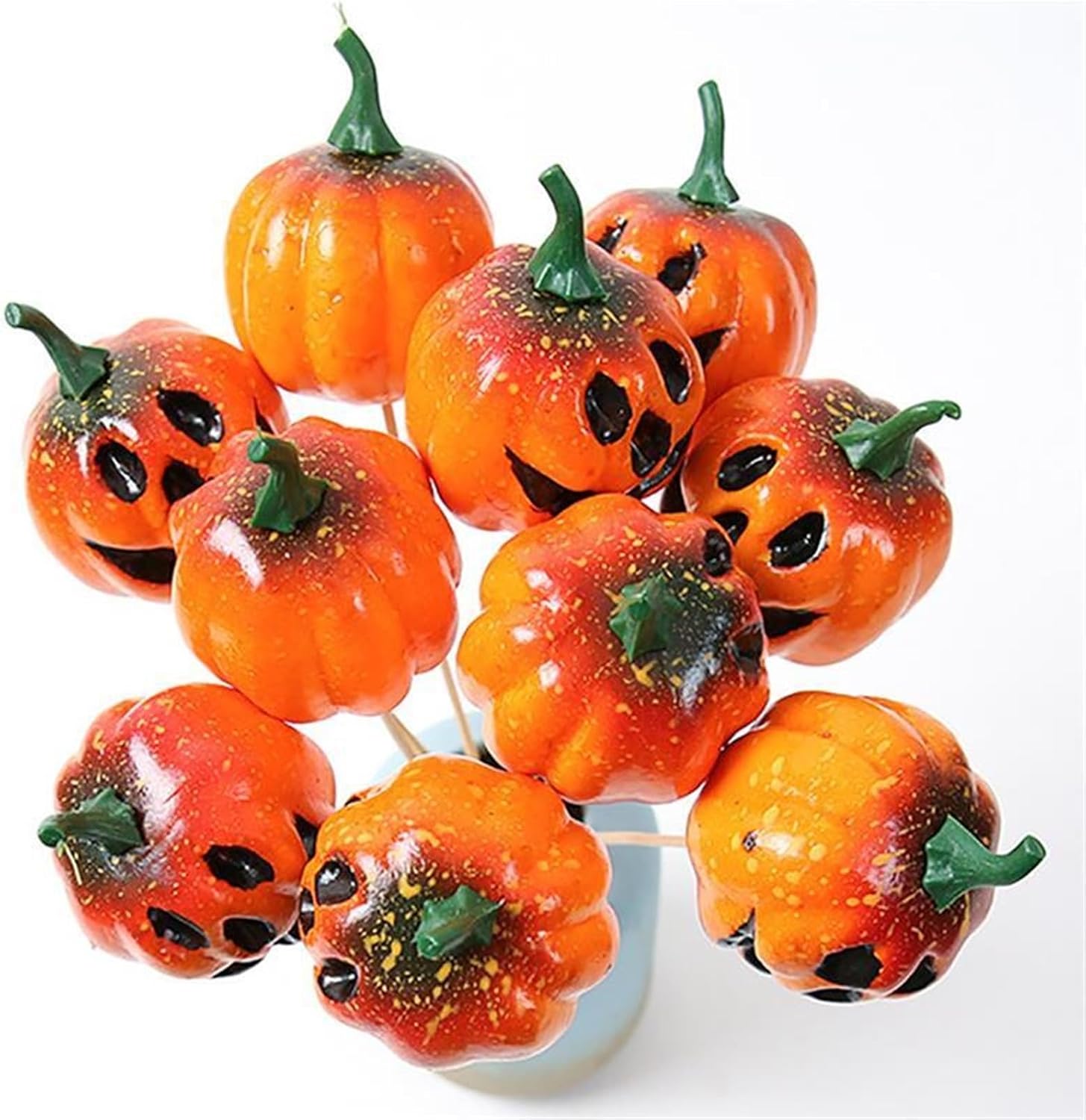 12pcs Decorative Halloween Pumpkin Props for Parties and Photography