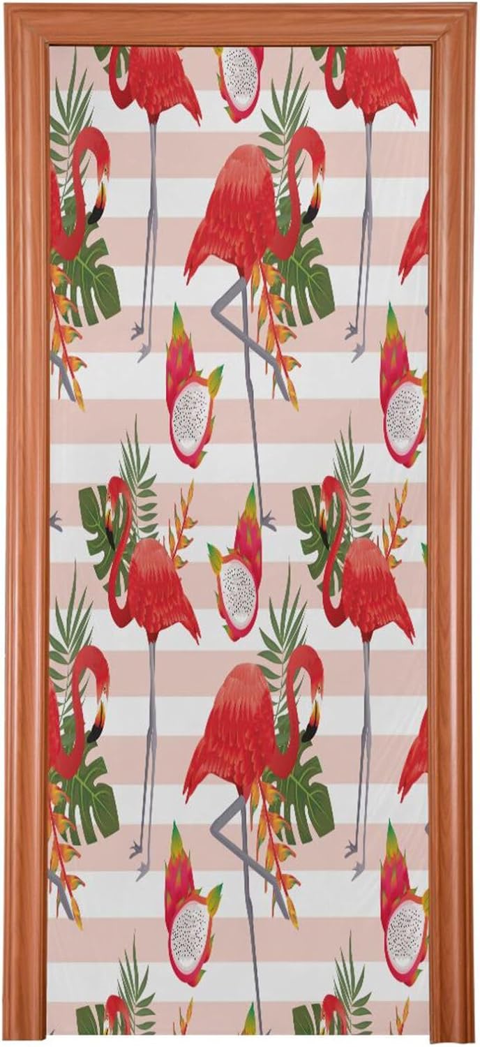 Susiyo Art Flamingo Halloween Door Cover