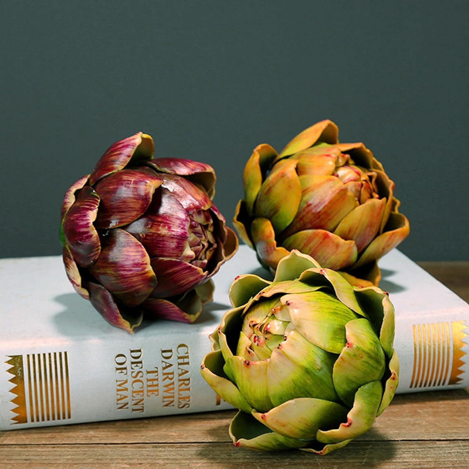 Realistic Artificial Artichoke Purple Small 6pcs