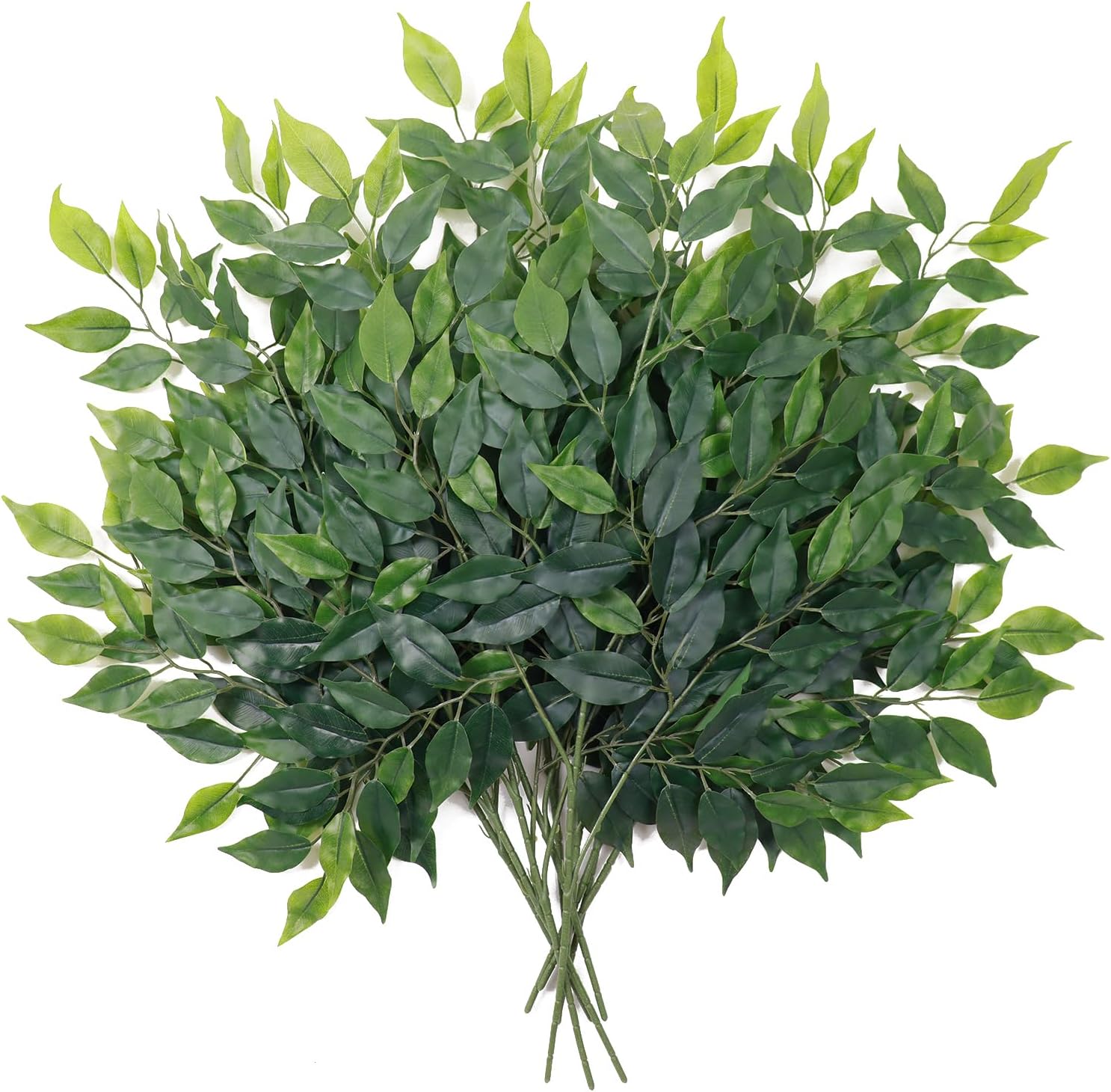 Mizii 12PCS Artificial Greenery Stems Ficus Garland