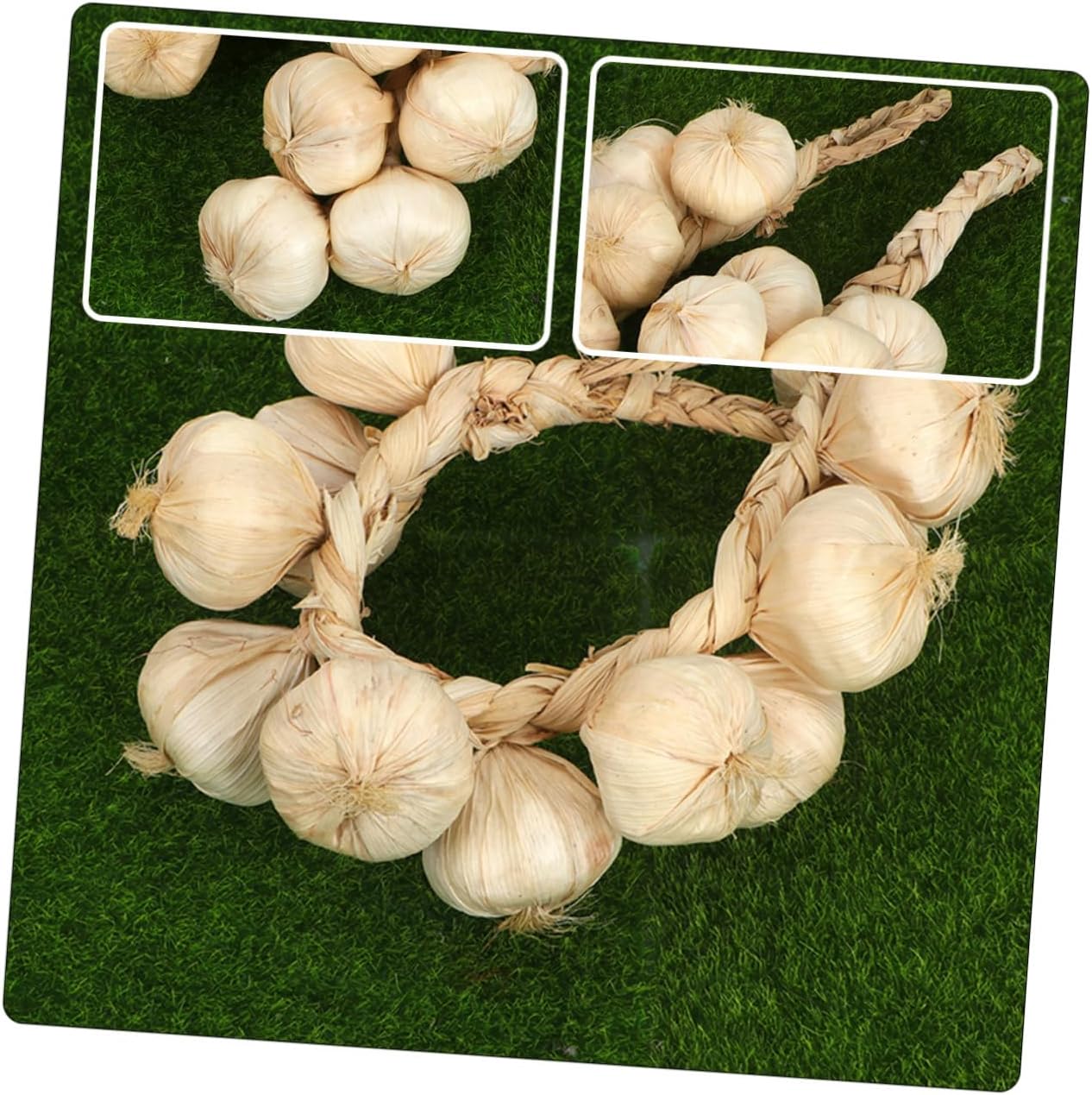 2pcs Realistic Garlic Strings Home Kitchen Decor