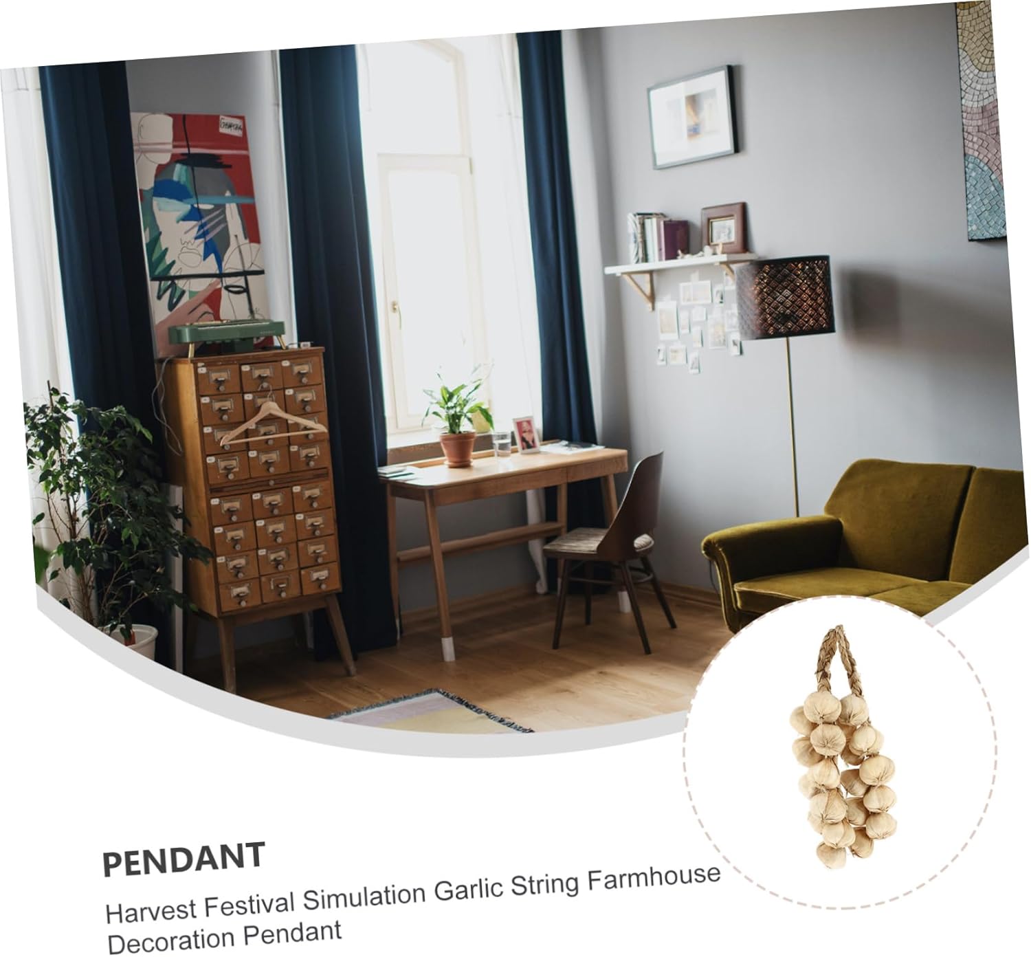 Homoyoyo 2pcs Decorative Garlic String Pendants