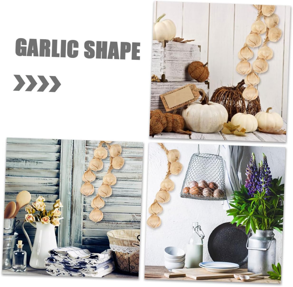 STOBAZA 2pcs Artificial Garlic String Decor