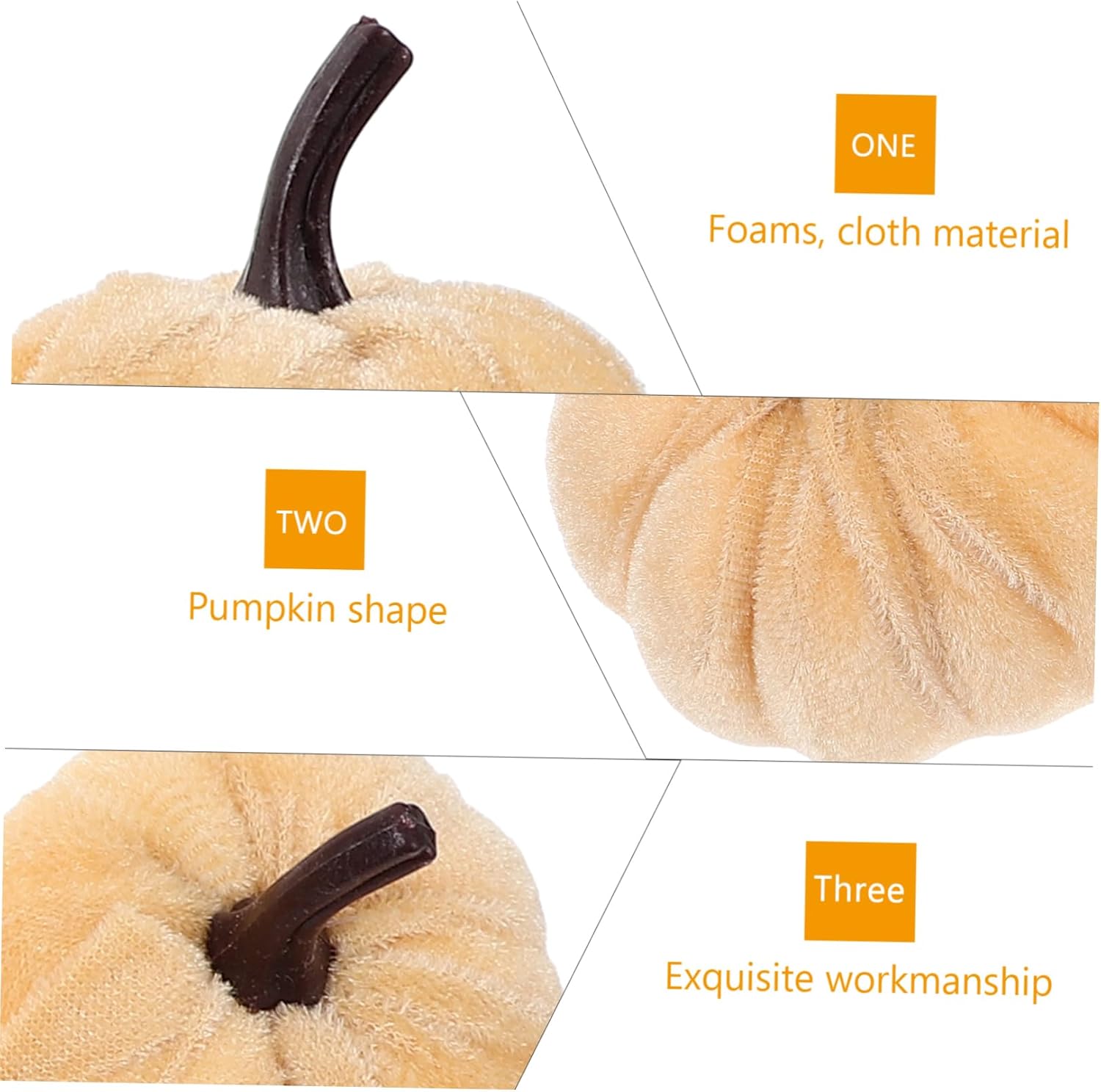 DIY Halloween Decorations 6 Pack Fake Pumpkins Party Centerpiece