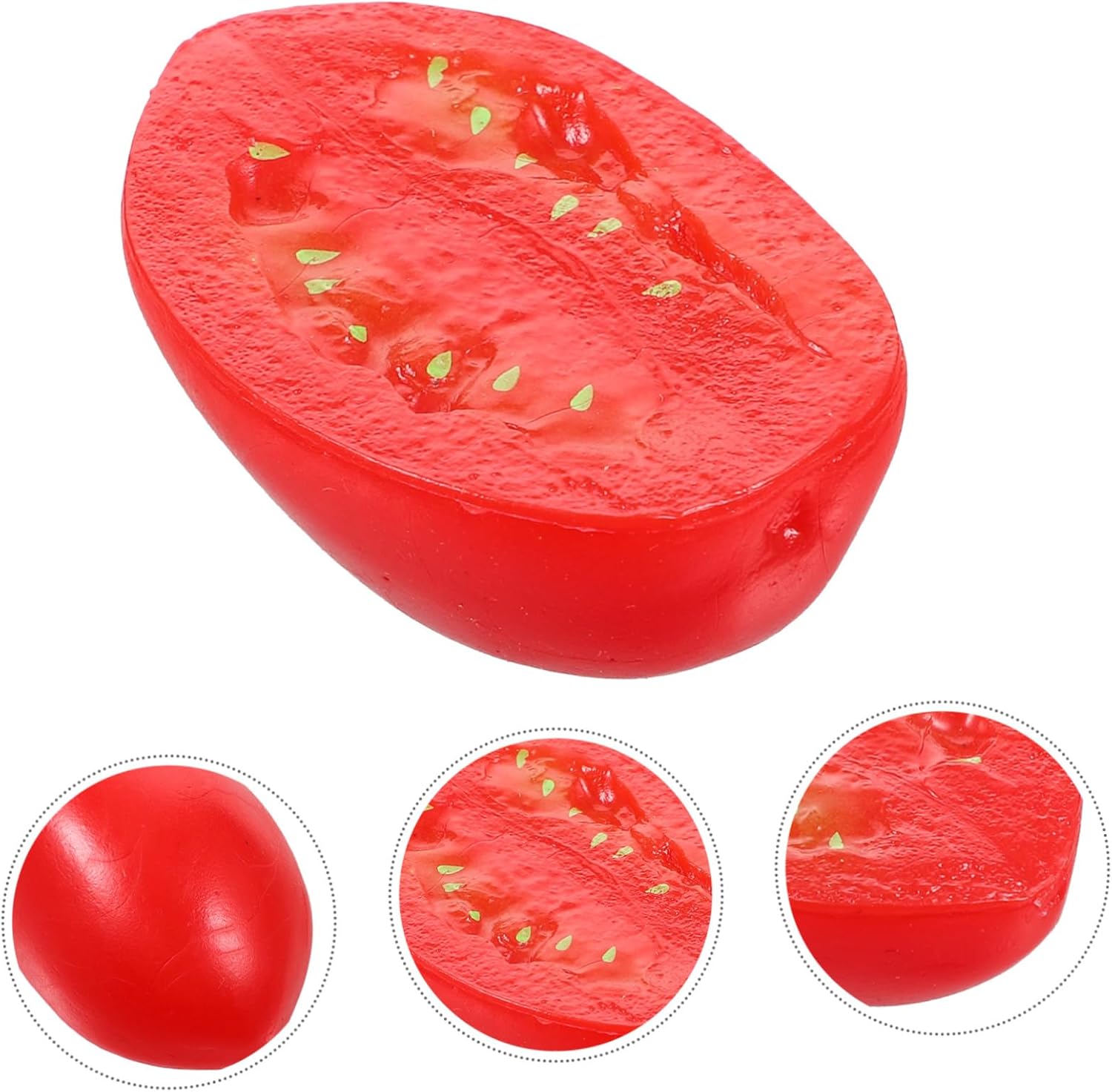 Cabilock 10pcs Realistic Half Cherry Tomato Decor Models