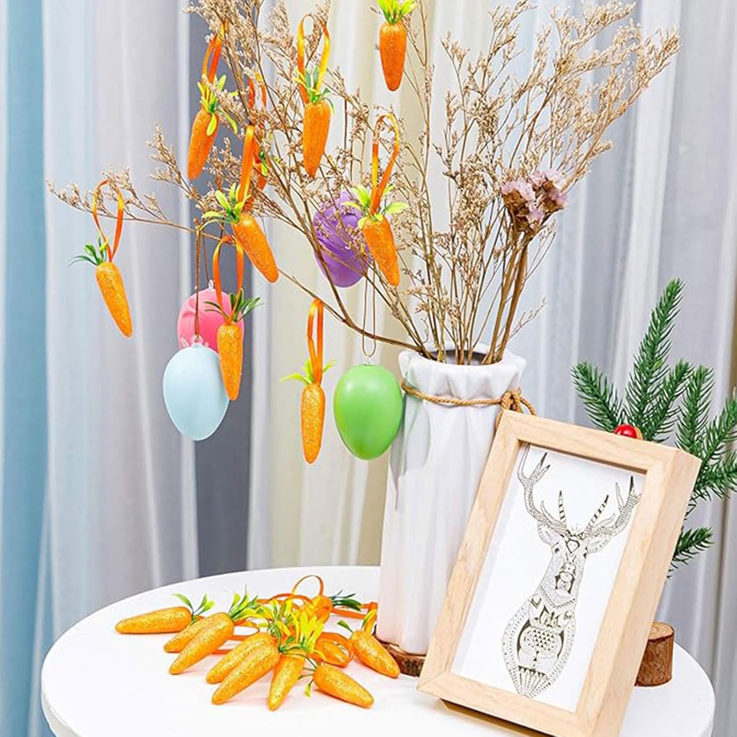 15 30pcs Artificial Vegetables Easter Party Decorations Carrot Ornaments