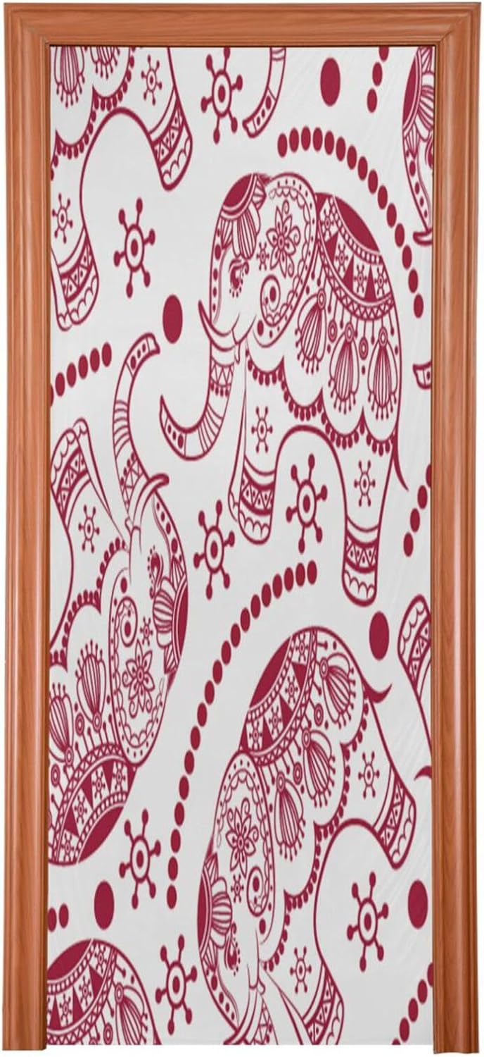 Susiyo Halloween Elephants Door Cover 32x79 in