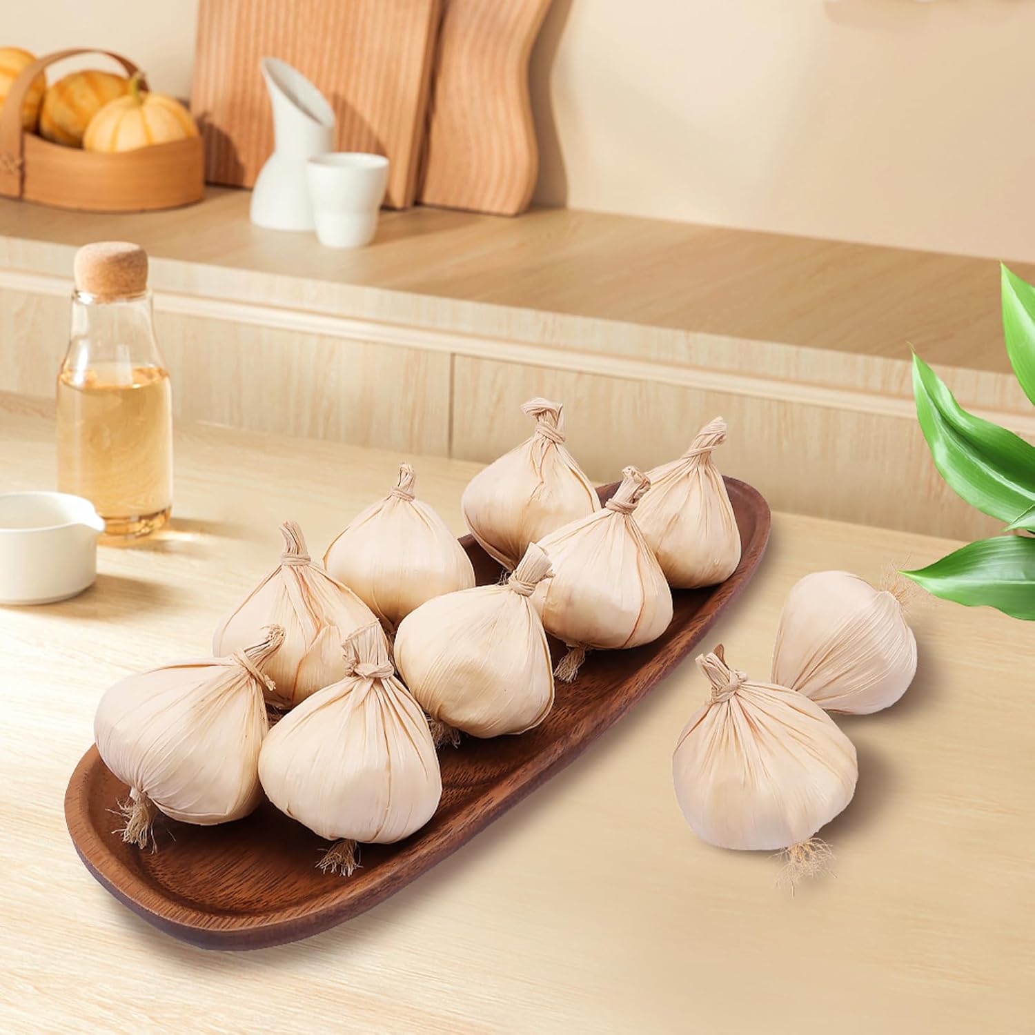 Folmywy Artificial Garlic 10 Pcs Lifelike Home Decor