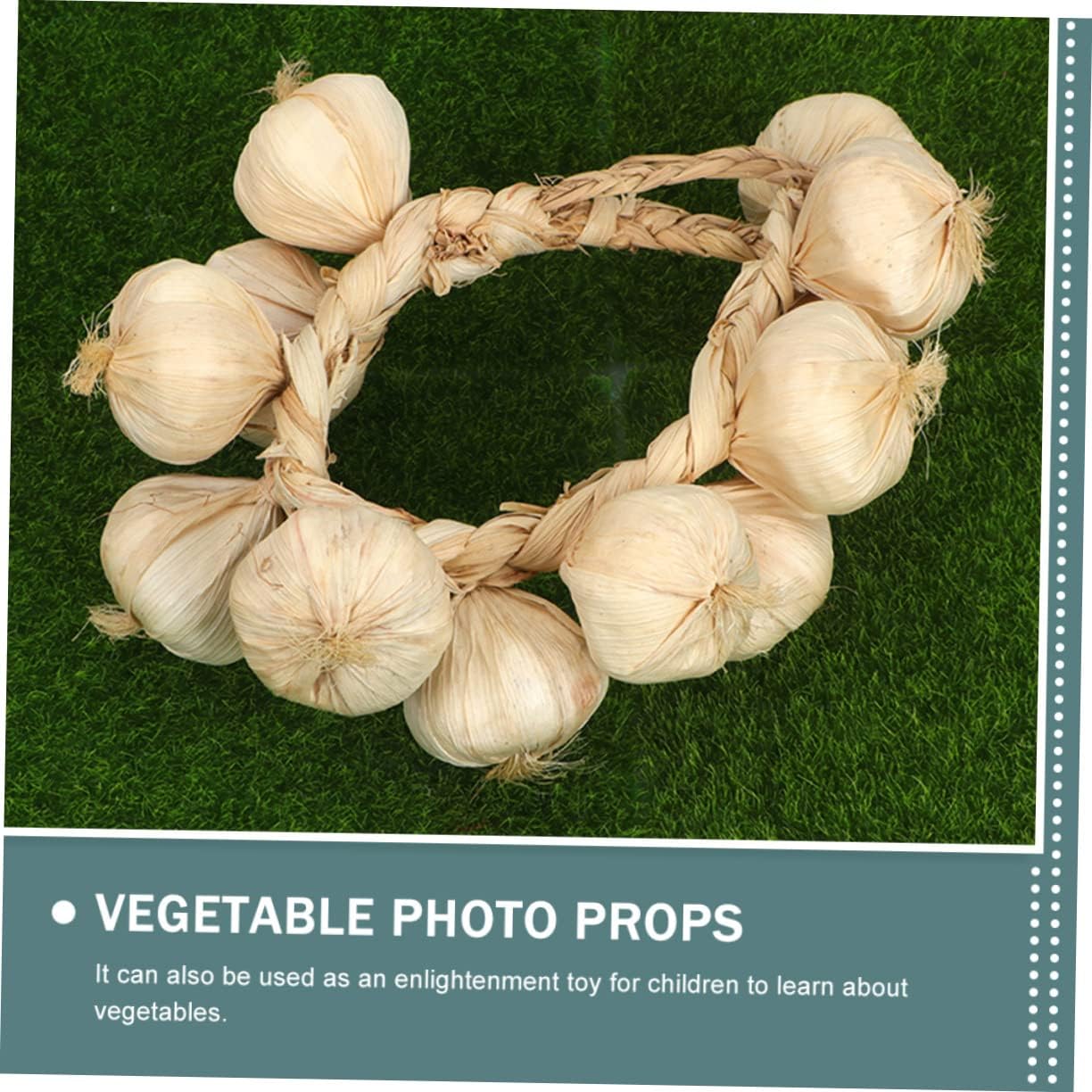Garneck 2pcs Realistic Garlic String Wall Decor