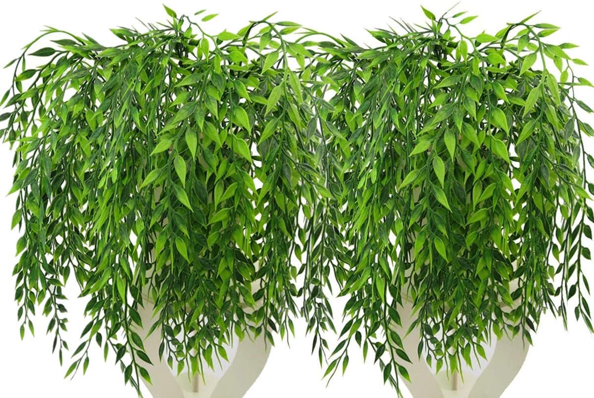 CATTREE Artificial Weeping Willow Garland 8 Pcs UV Resistant