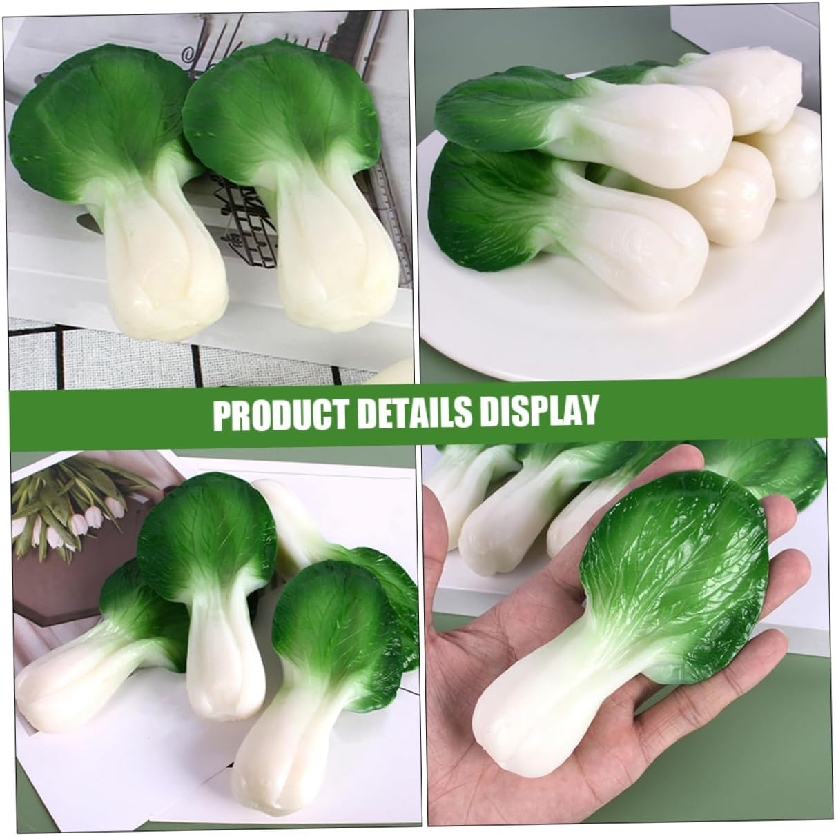 MAGICLULU 4pcs Artificial Vegetable Models for Photography and Decor