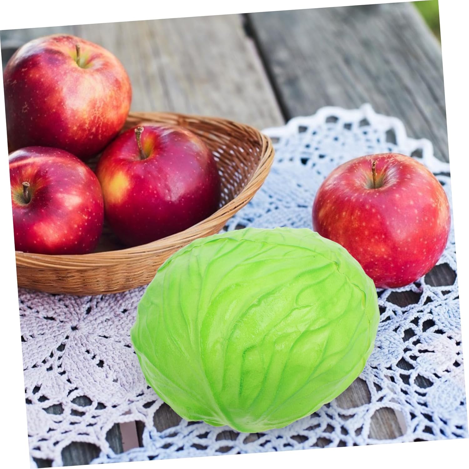 Realistic Faux Cabbage Ornament for Home Office Wedding Photography