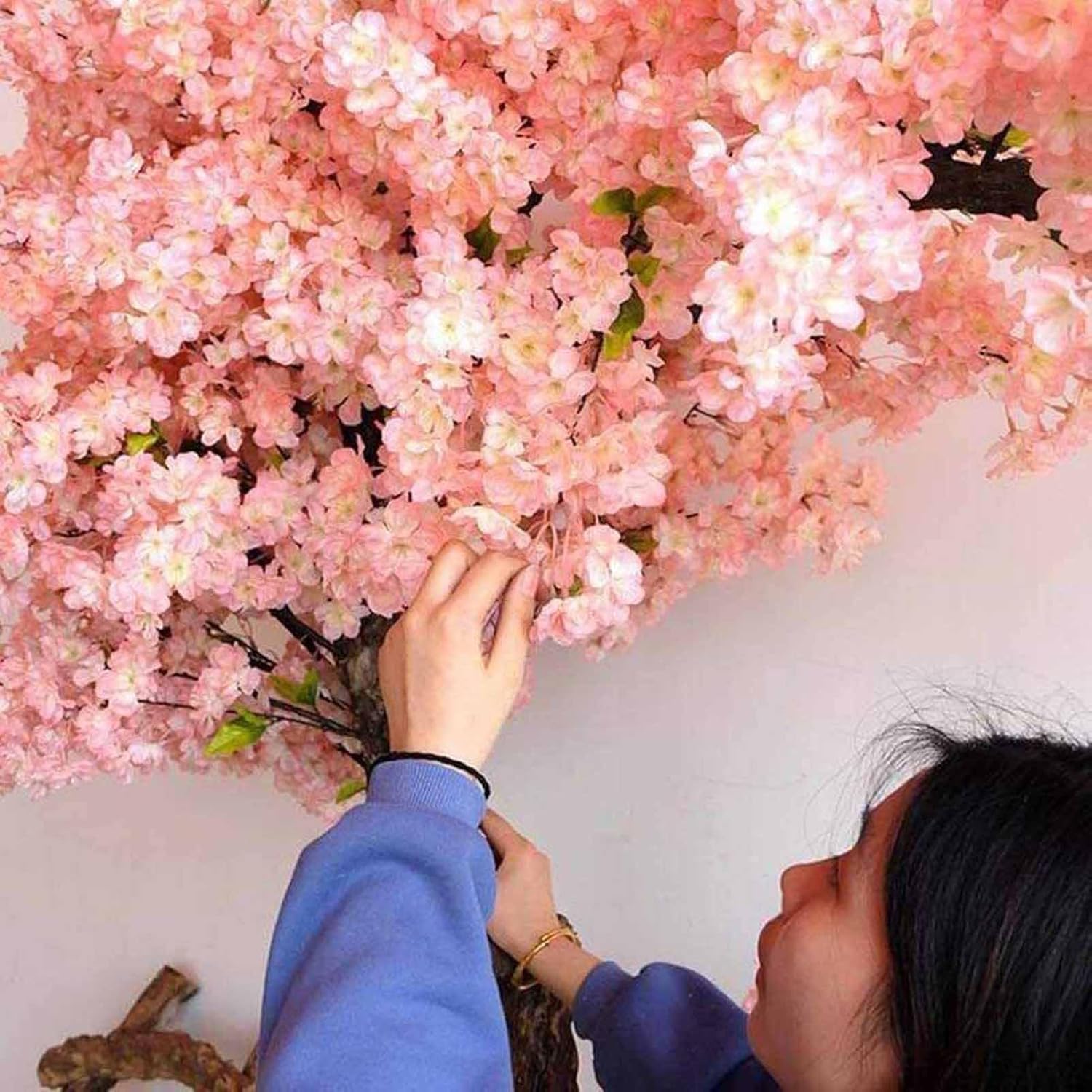 QIUPAI Artificial Cherry Blossom Tree 1x06m Wedding Decor