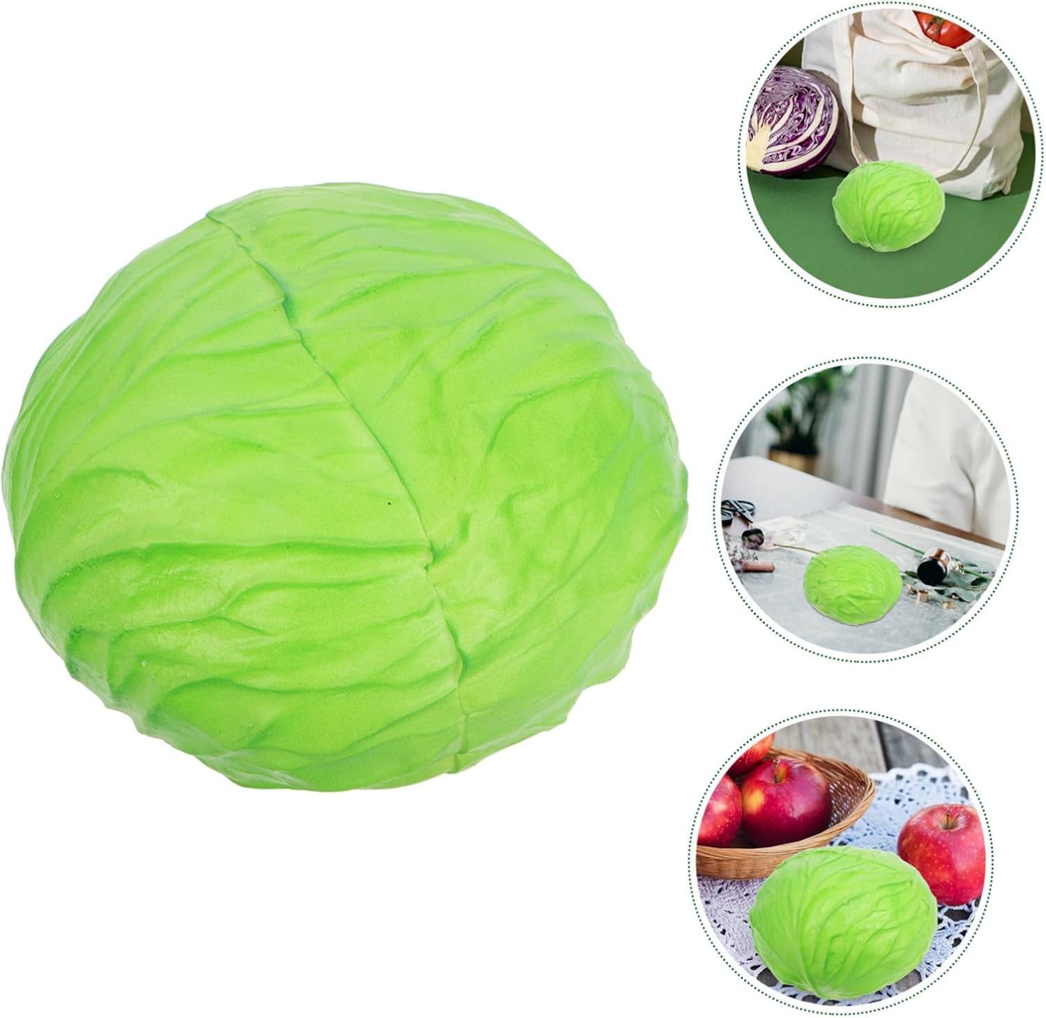 Realistic Faux Cabbage Ornament for Home Office Wedding Photography