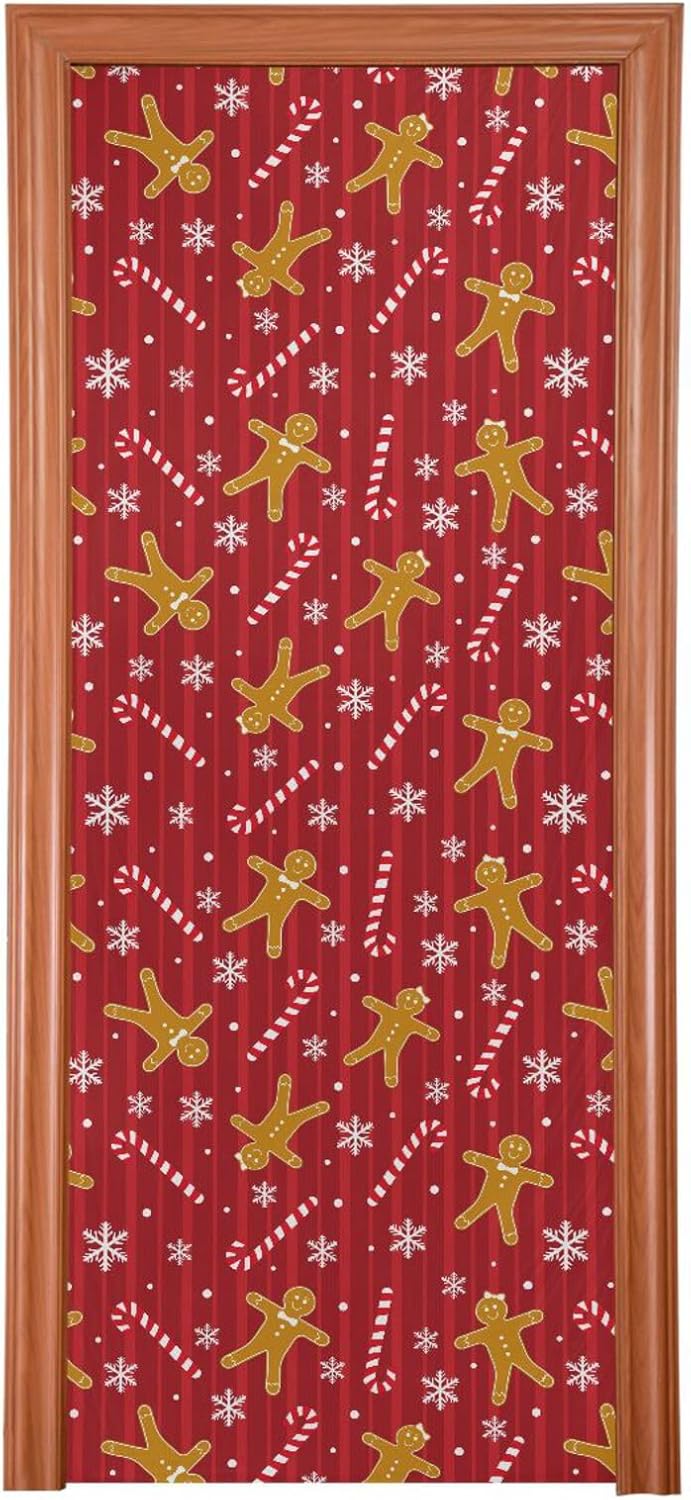 Susiyo Christmas Door Cover Decoration 32x79 in
