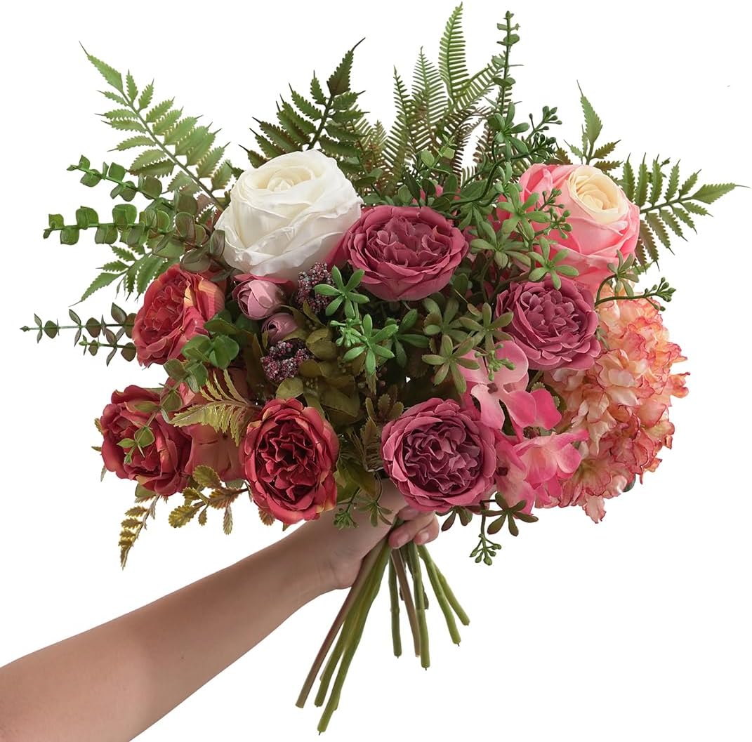 12 Pcs Mixed Eucalyptus Leaves Stems for Wedding Decor