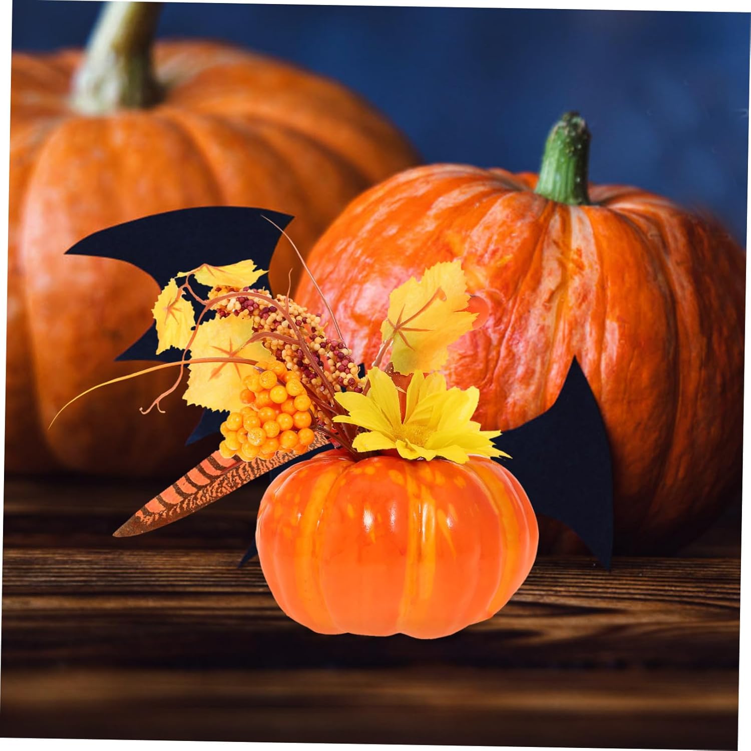 HOMSFOU Halloween Artificial Pumpkin Decor