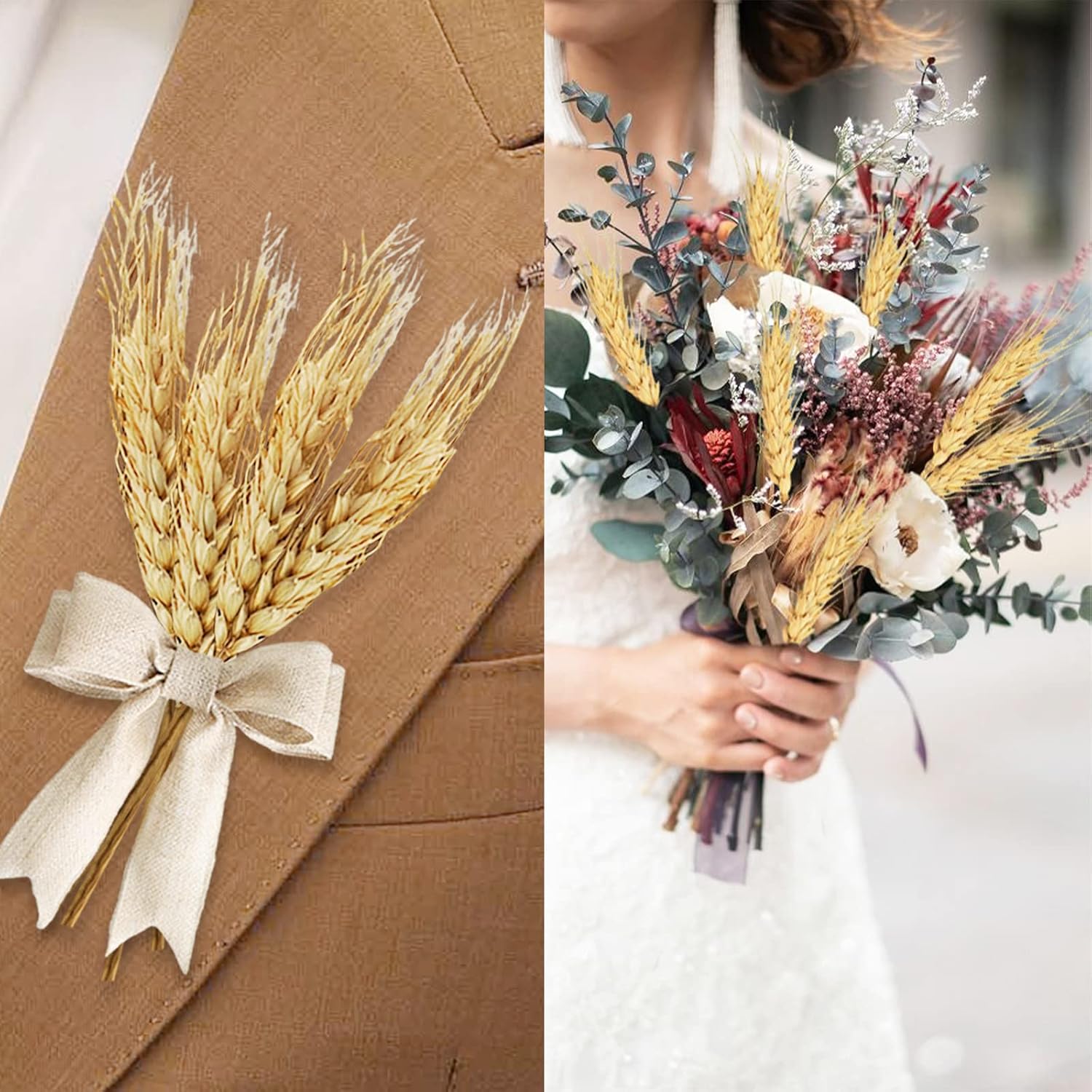 177 Inches Dried Wheat Stalks 100 Stems Natural Home Decor