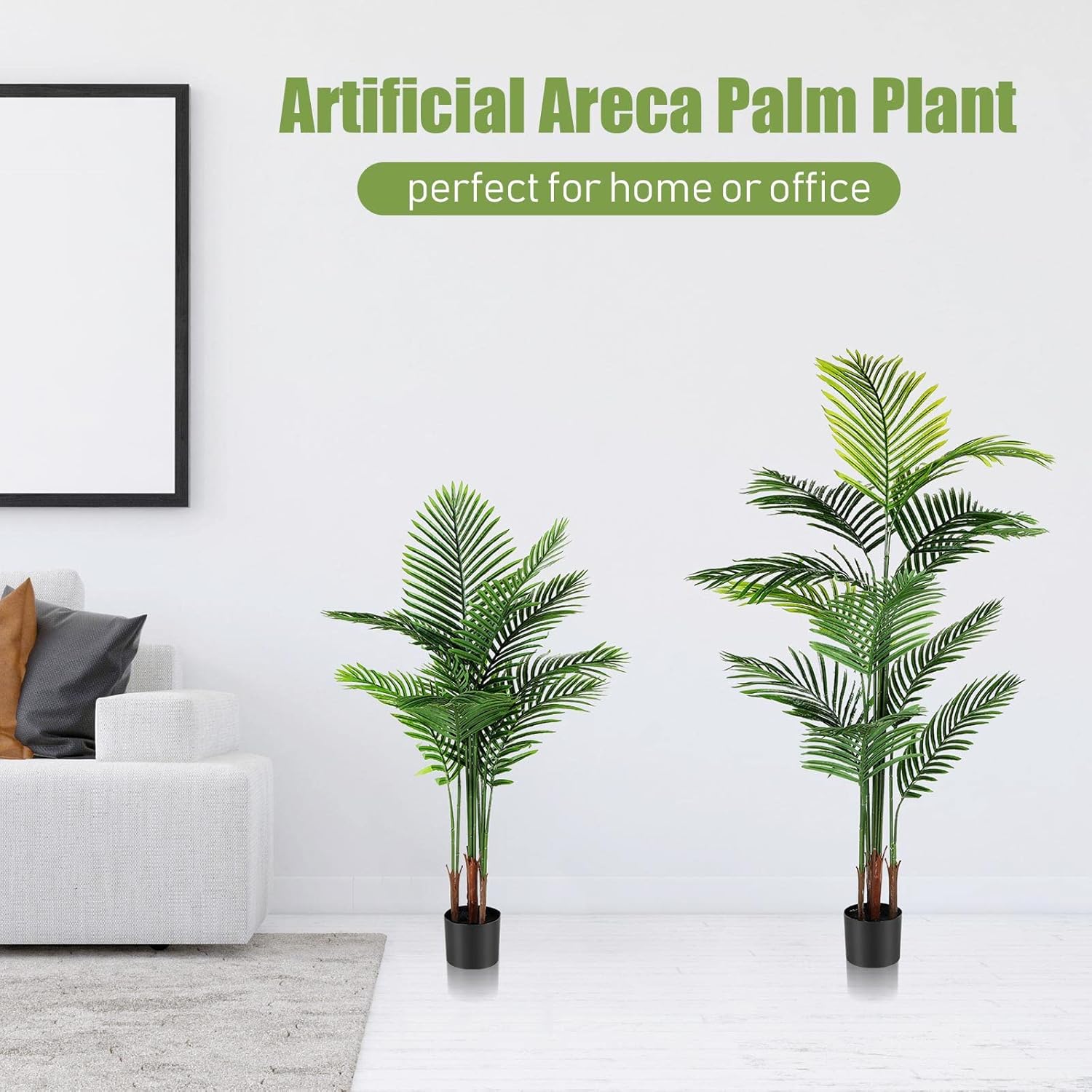 Jexine 4 Pack Artificial Palm Trees 4ft 5ft