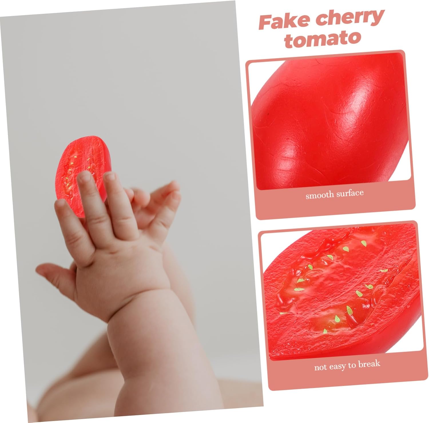 LIFKOME 10pcs Realistic Artificial Cherry Tomato Models
