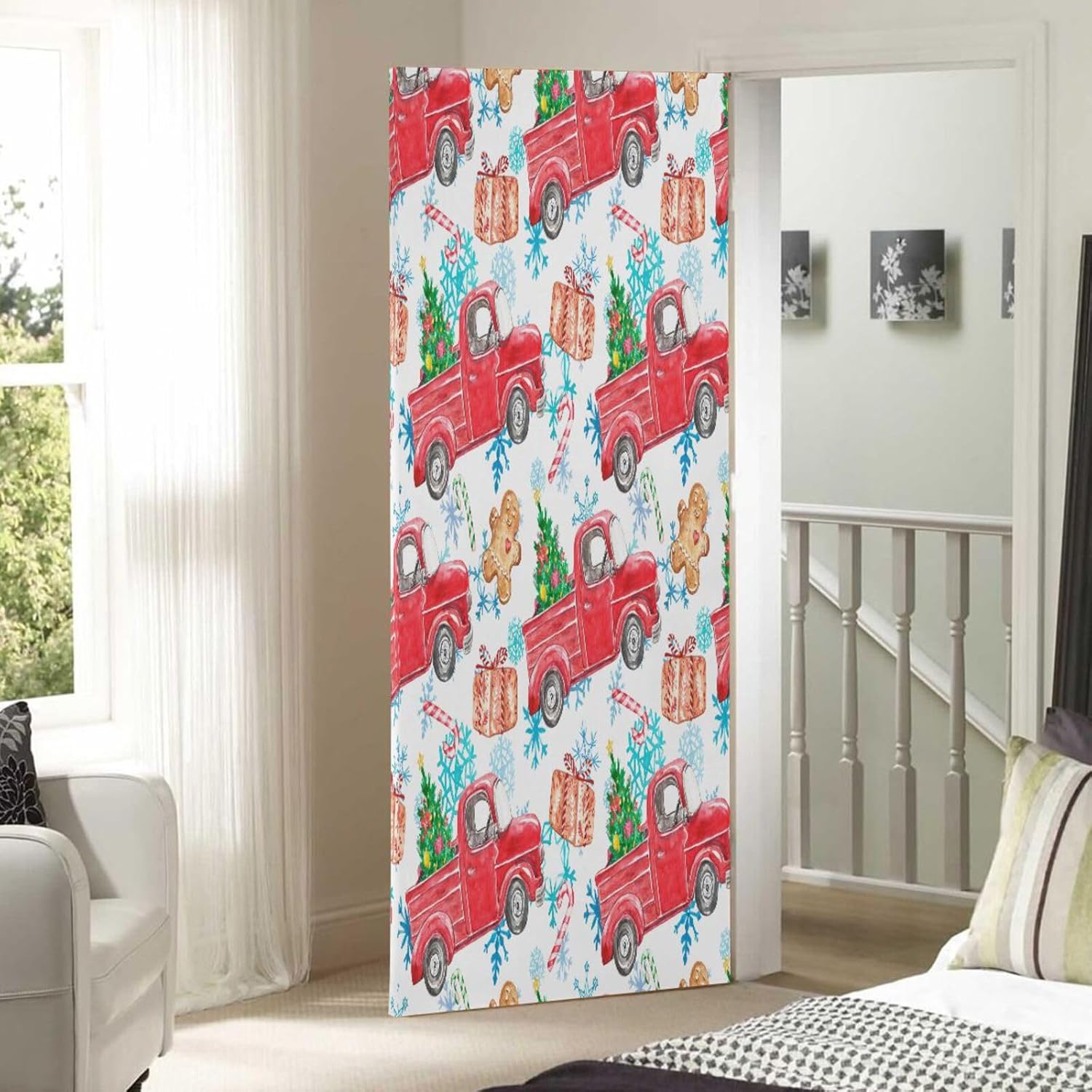 Susiyo Festive Door Cover with Snowflakes Design
