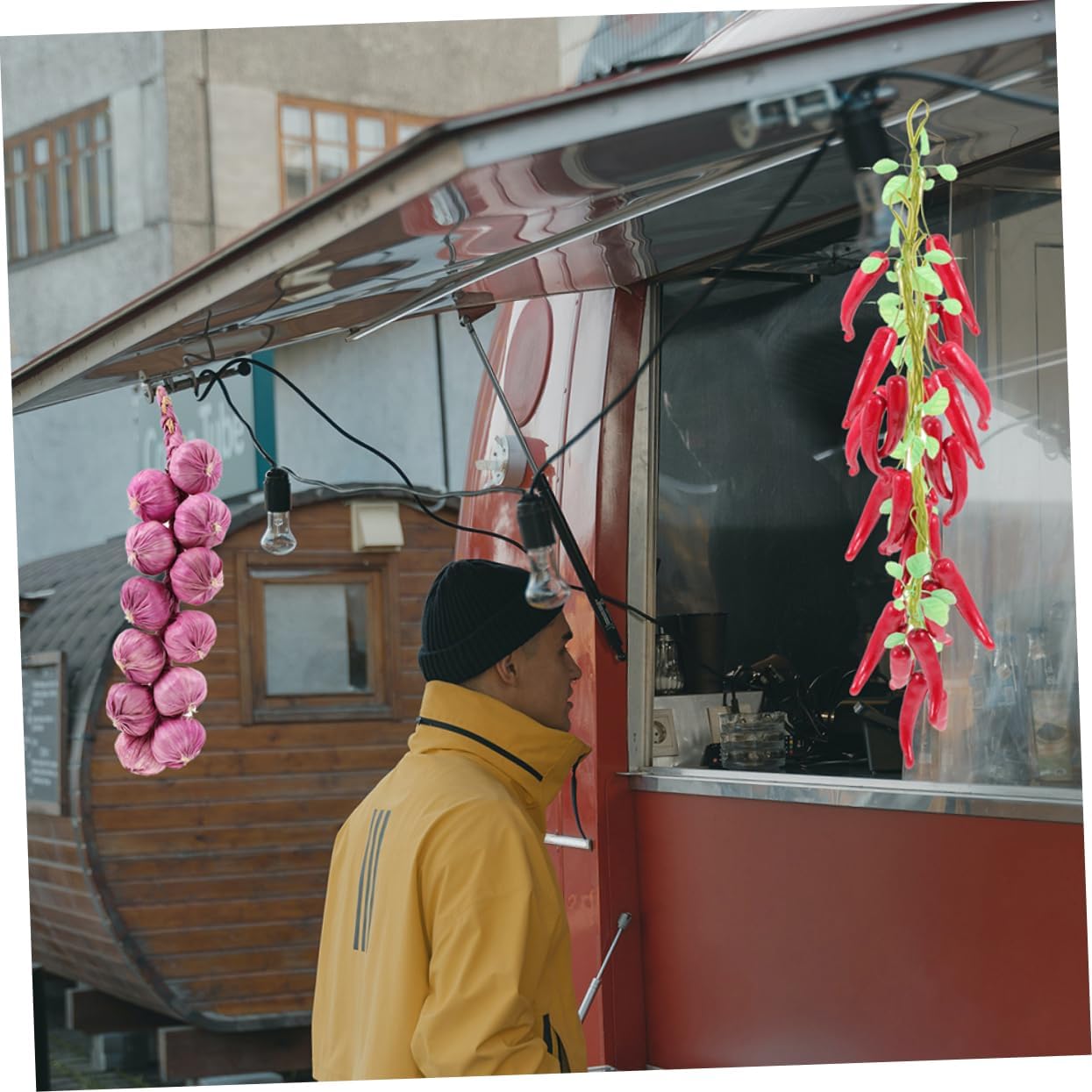 ABOOFAN 4pcs Artificial Pepper Hanging Decorations