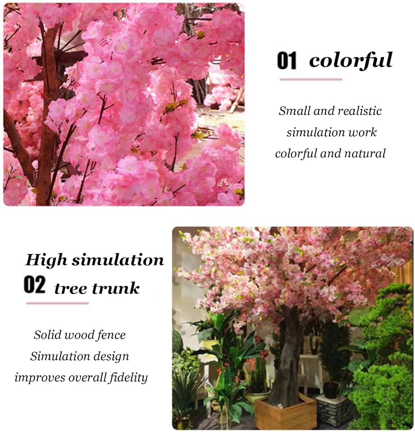 Artificial Cherry Blossom Tree Silk Garland Wedding Party Decor