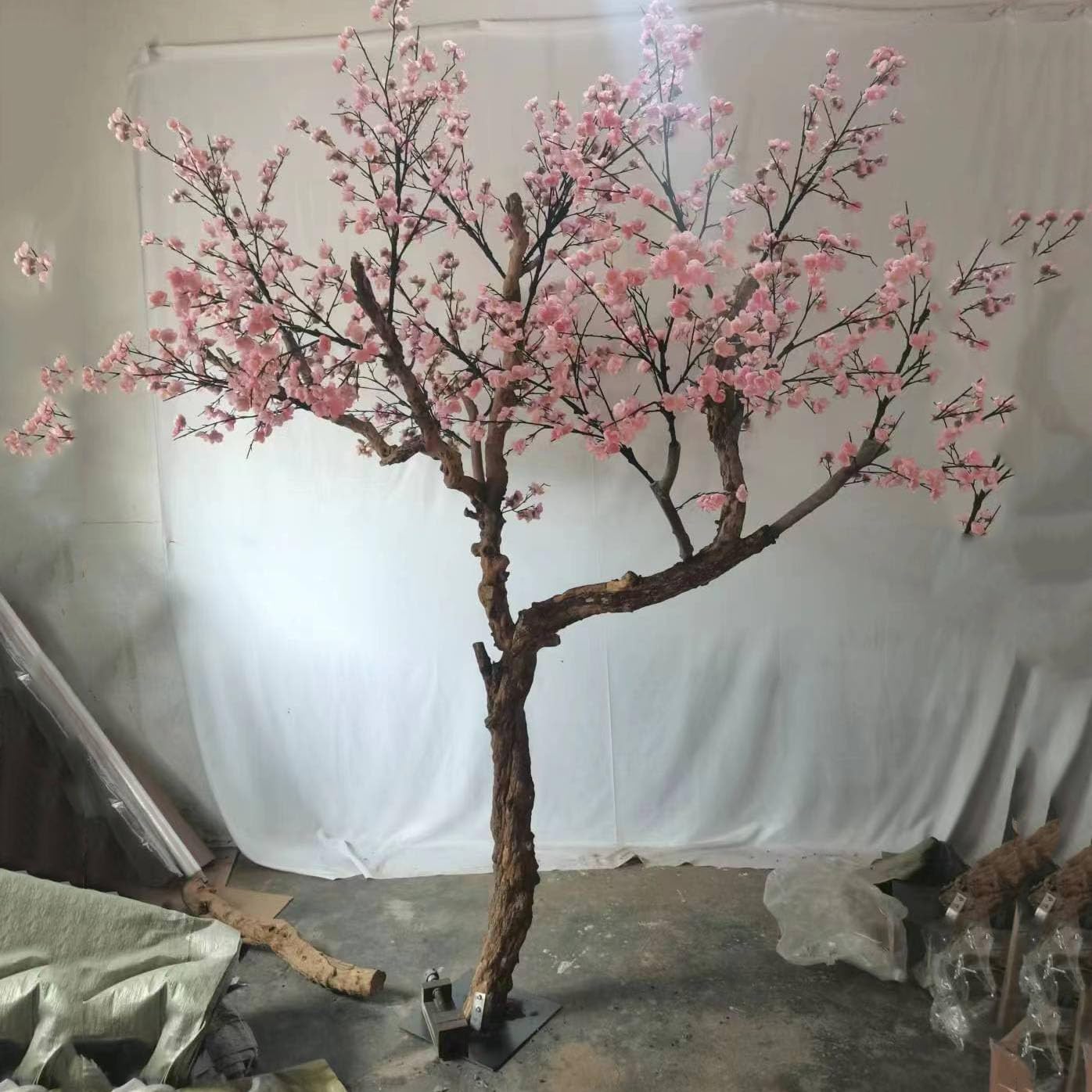 QIUPAI Long of Plum Artificial Flower Tree 1x08m