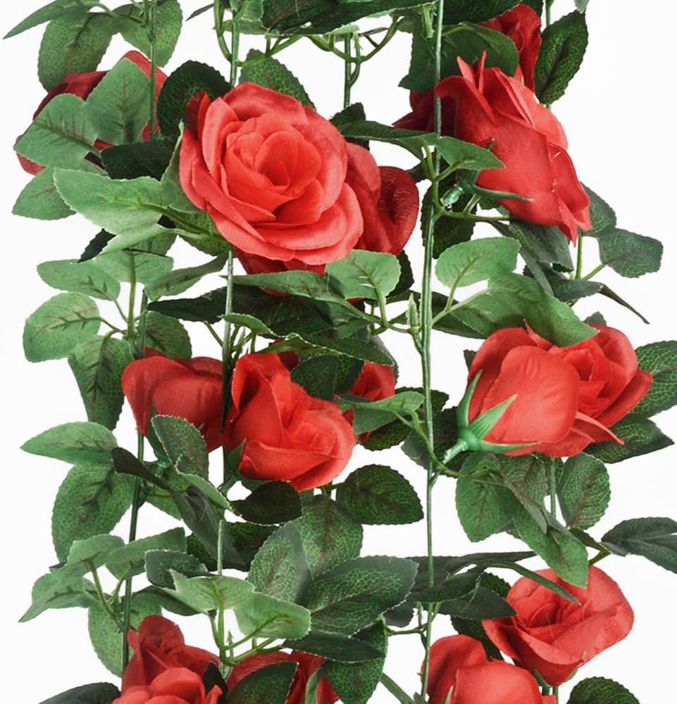 5Pcs Artificial Rose Garland for Wedding Arch Garden Decor
