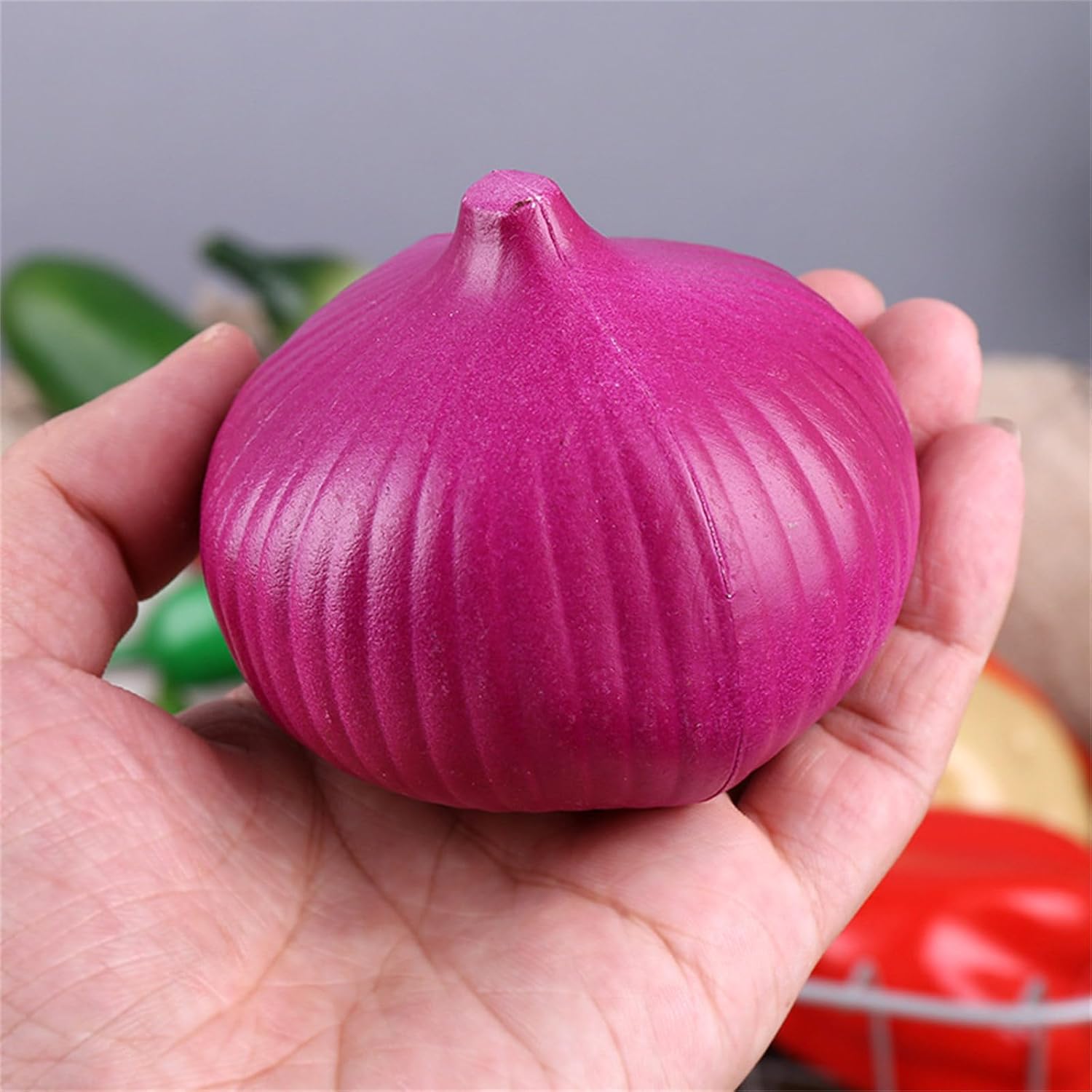 6Pcs Realistic Artificial Vegetable Models for Kitchen Display and Photography