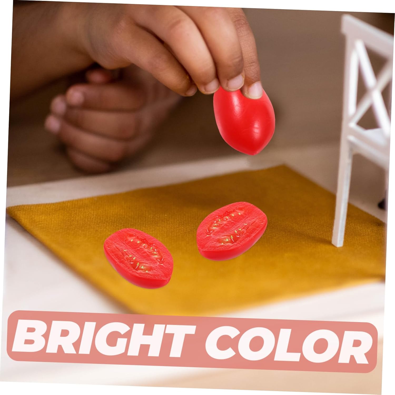 LIFKOME 10pcs Realistic Artificial Cherry Tomato Models