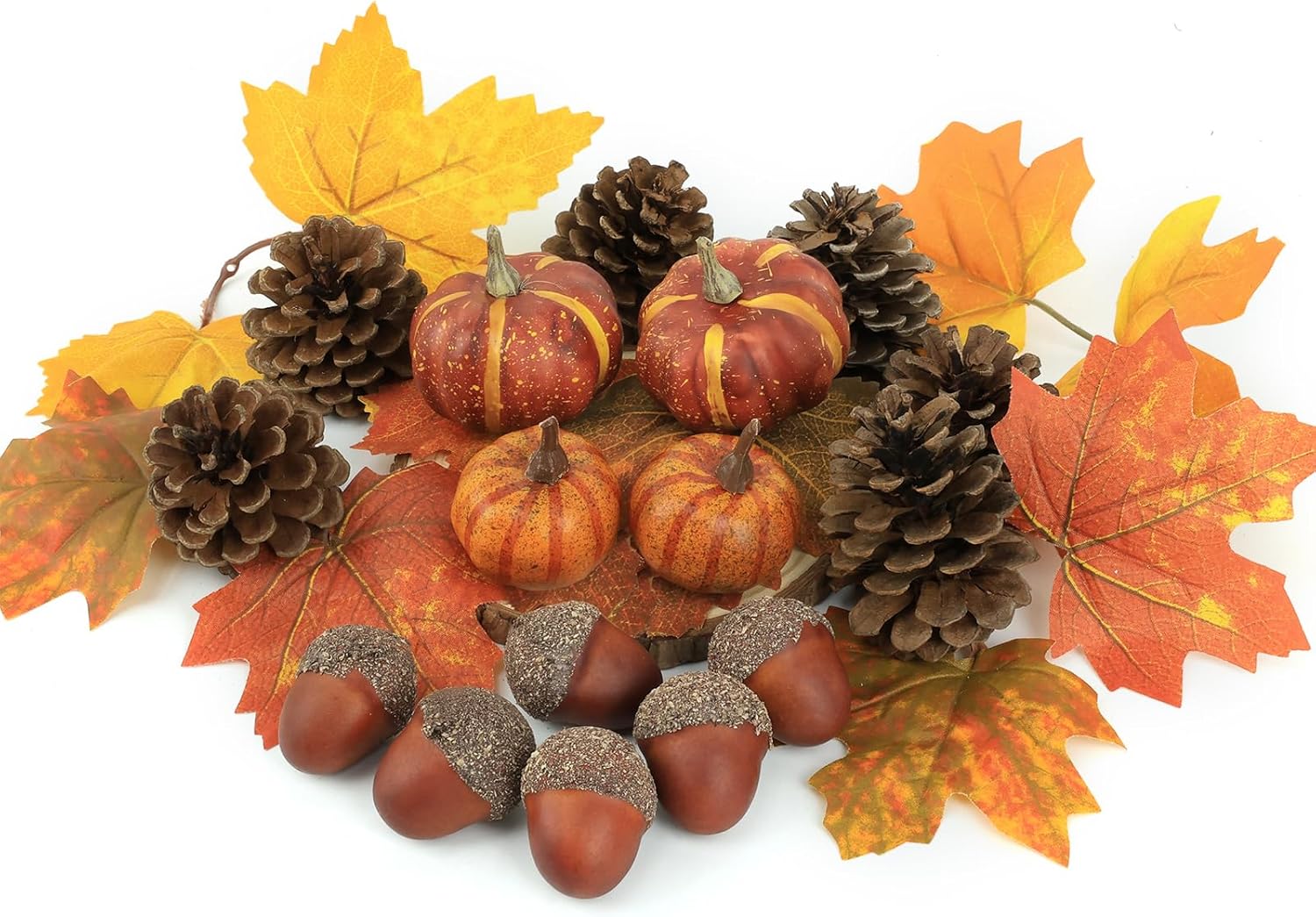 20 PCS Artificial Pumpkin Fall Decor Kit