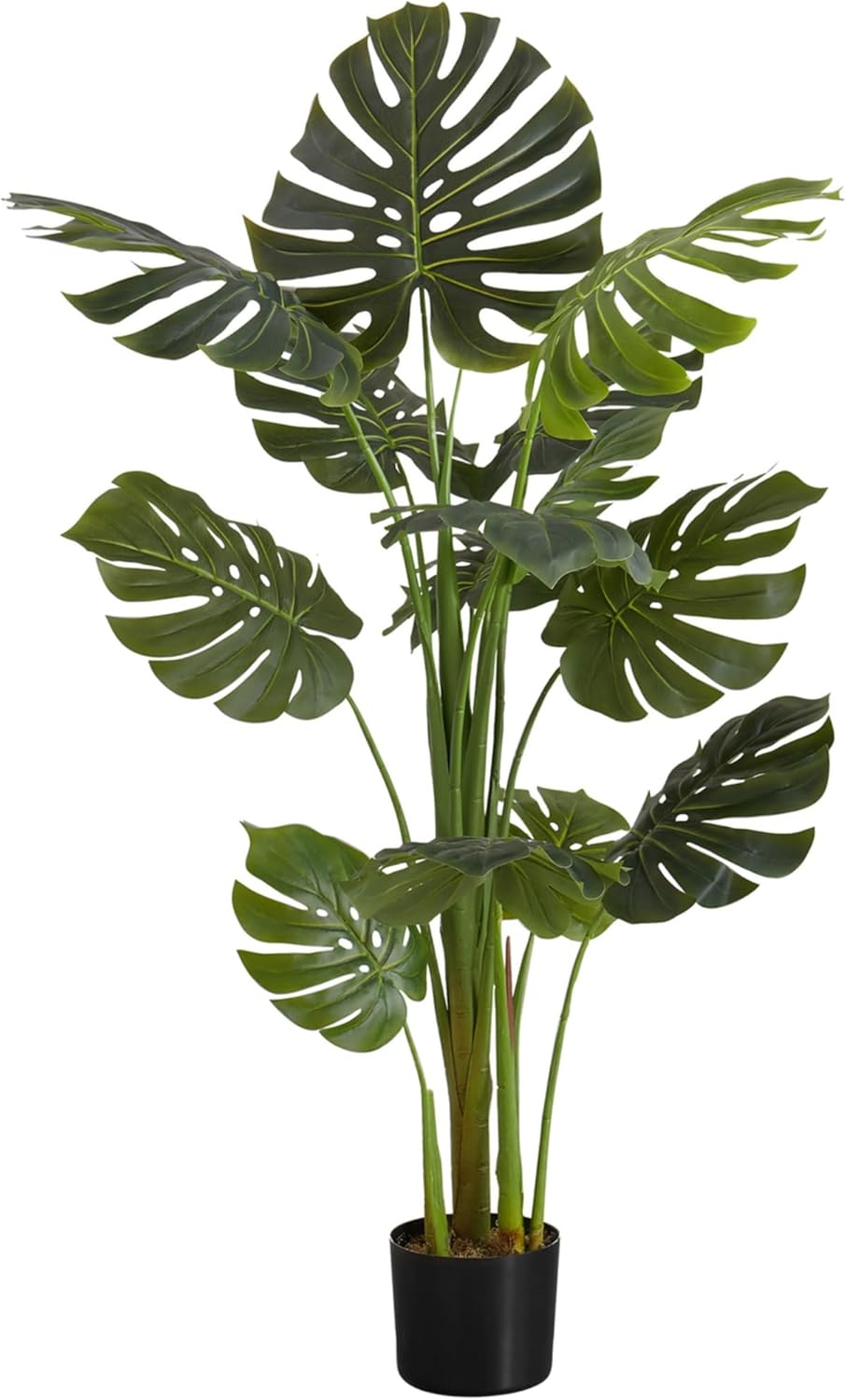 Monarch Specialties I 9548 Artificial Monstera Plant 55 Tall