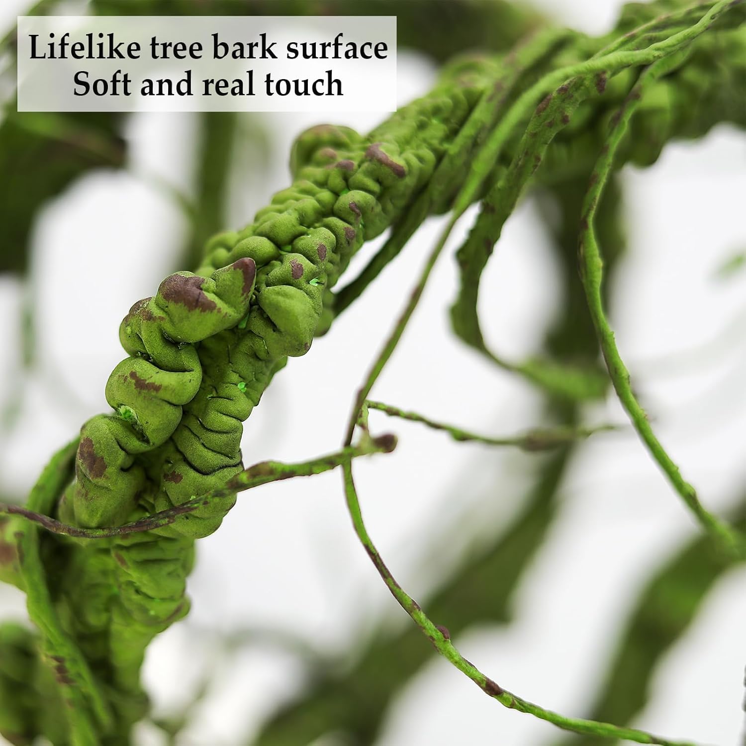 118 Inch Artificial Green Tree Branches with Ivy and Grapevine