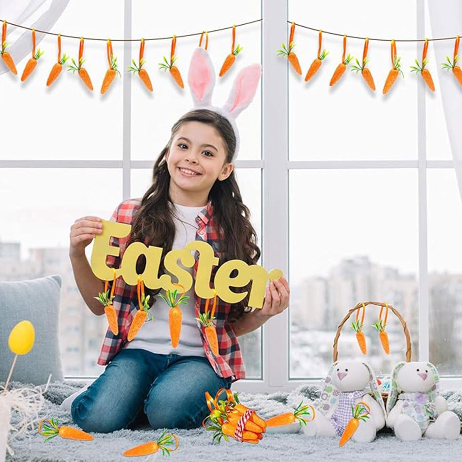 15 30pcs Artificial Vegetables Easter Party Decorations Carrot Ornaments