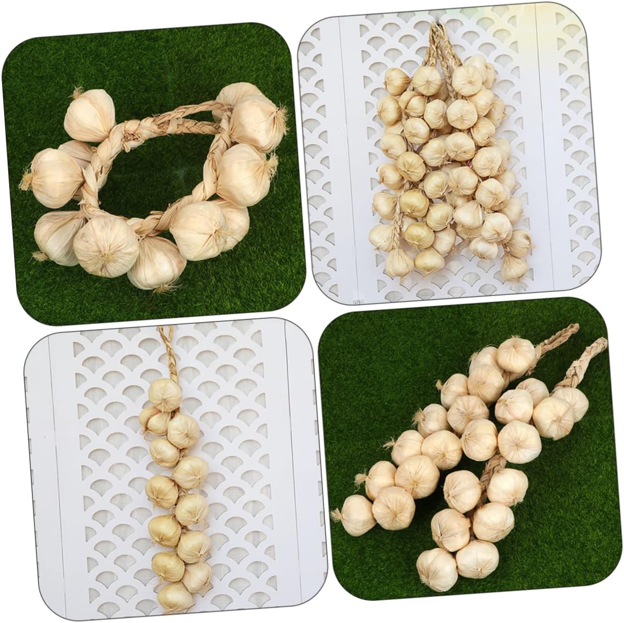 STOBAZA Lifelike Foam Garlic Green Decor Strings