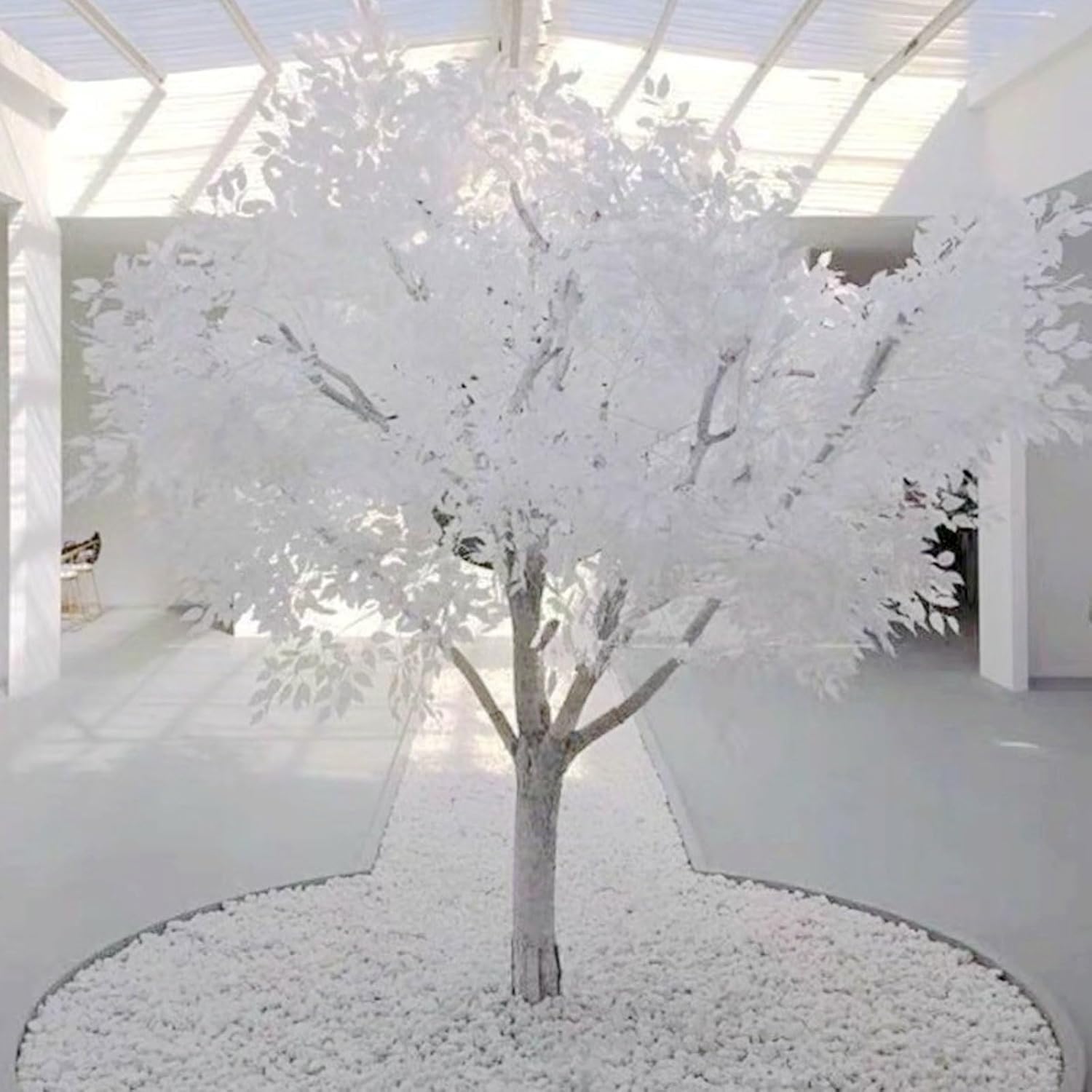 White Artificial Banyan Tree for Home Decor 1x08m