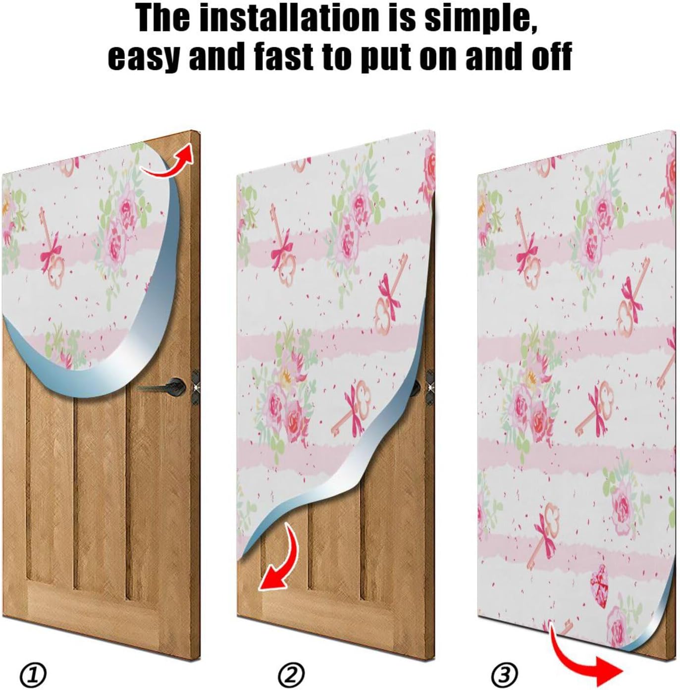 Susiyo Flowers and Old Keys Halloween Door Cover