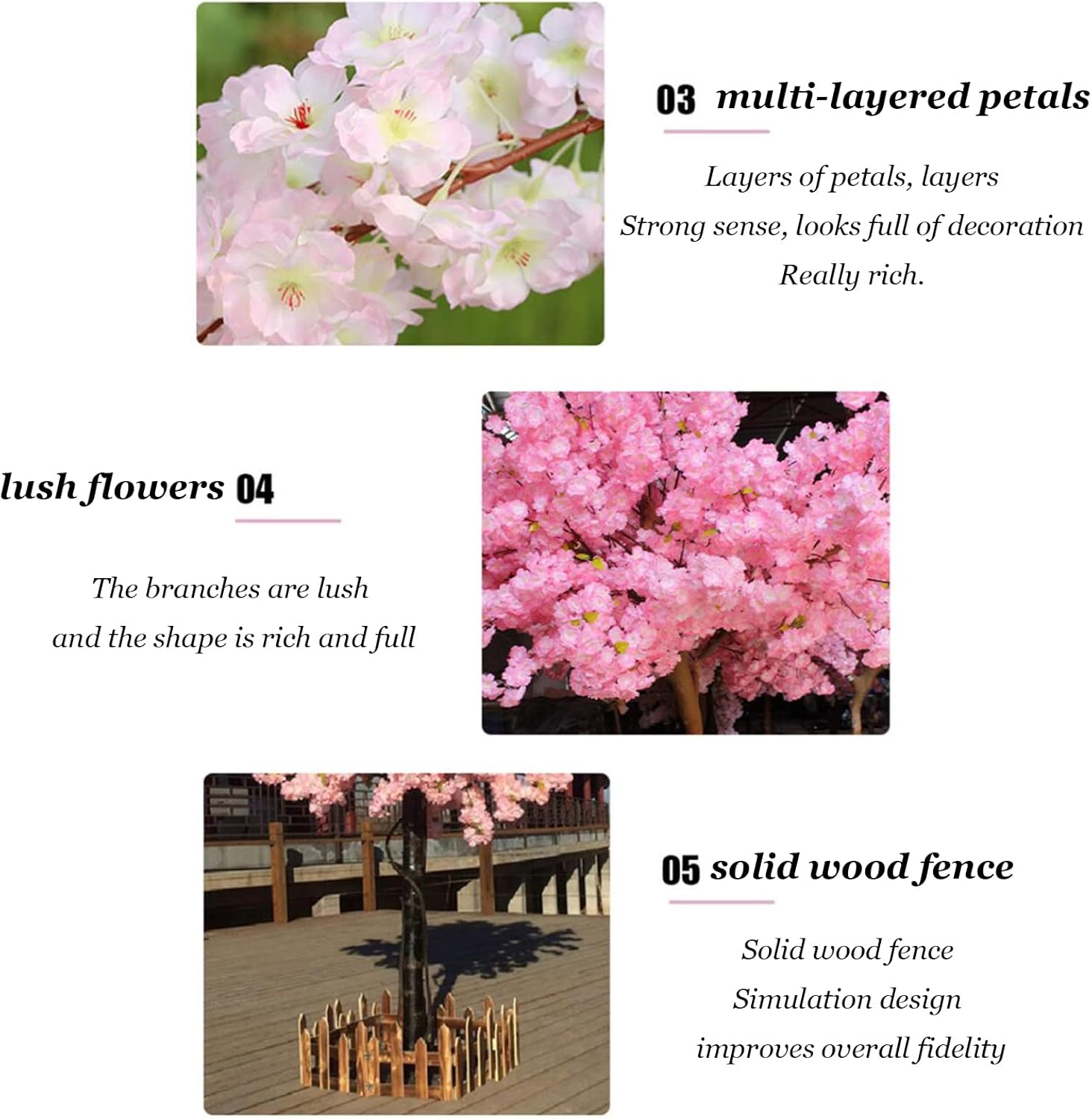 Artificial Cherry Blossom Tree Silk Garland Wedding Party Decor