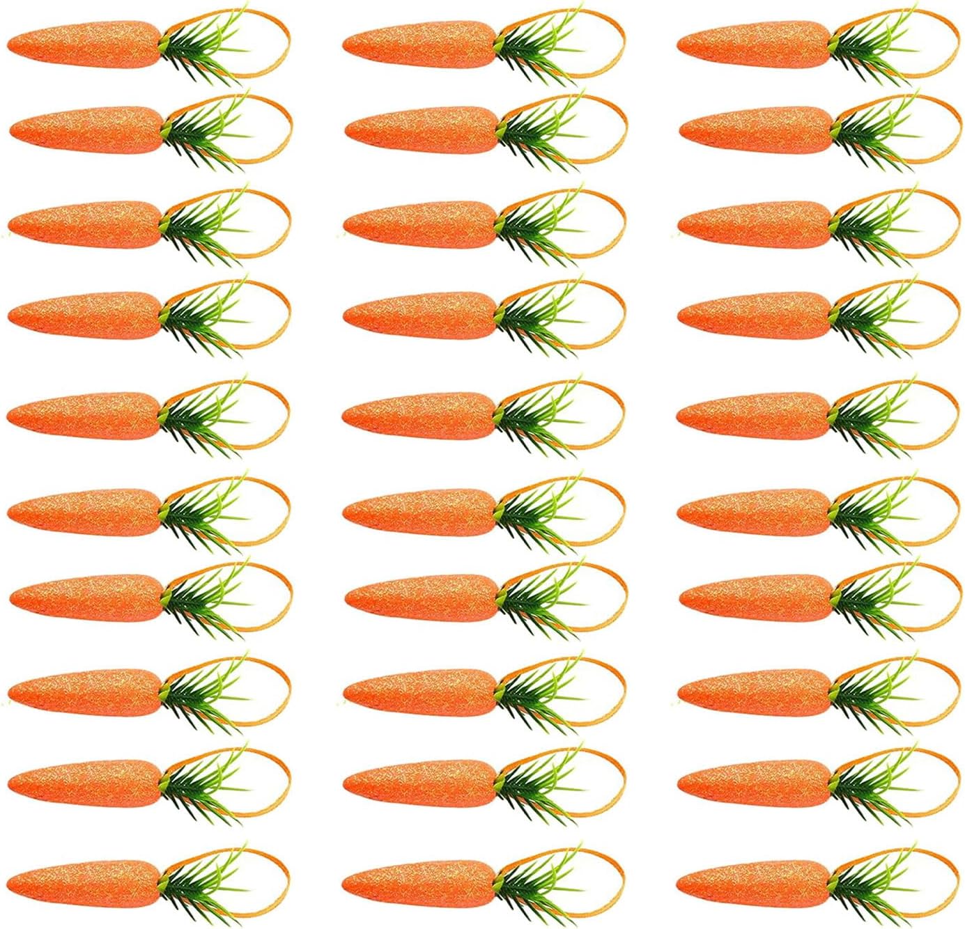 15 30pcs Artificial Vegetables Easter Party Decorations Carrot Ornaments