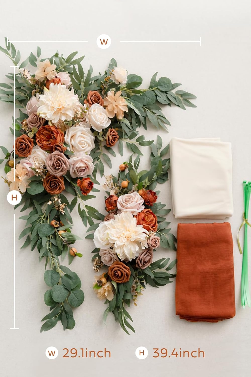 Lings Moment Fall Wedding Arch Flowers Kit Pack of 4