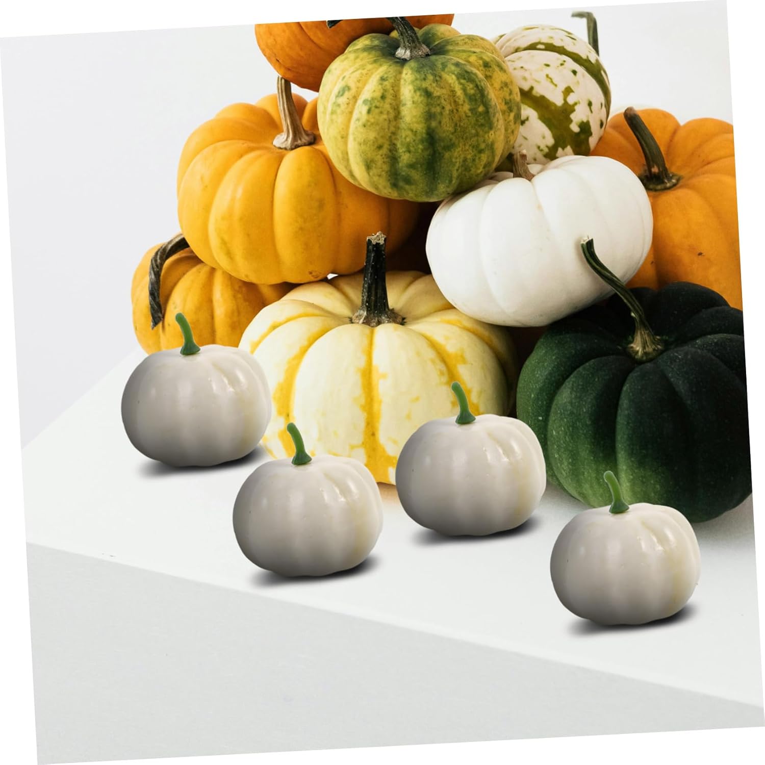 16pcs DIY Craft Pumpkins Halloween Decorations