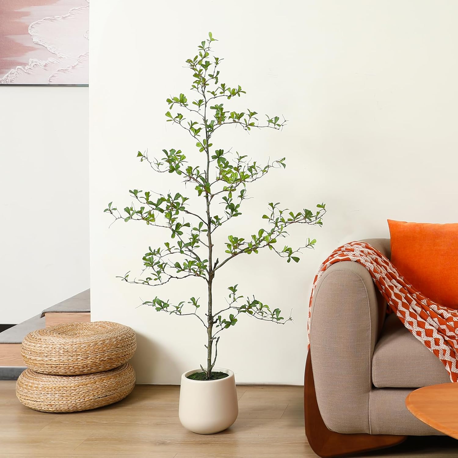 SOGUYI Artificial Black Olive Tree 5FT Decor