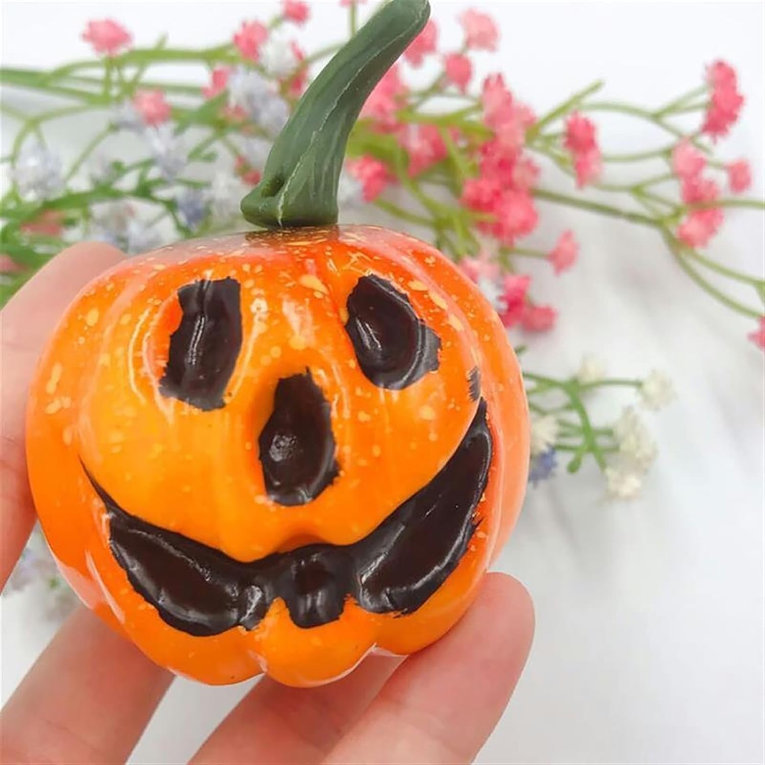 12pcs Decorative Halloween Pumpkin Props for Parties and Photography