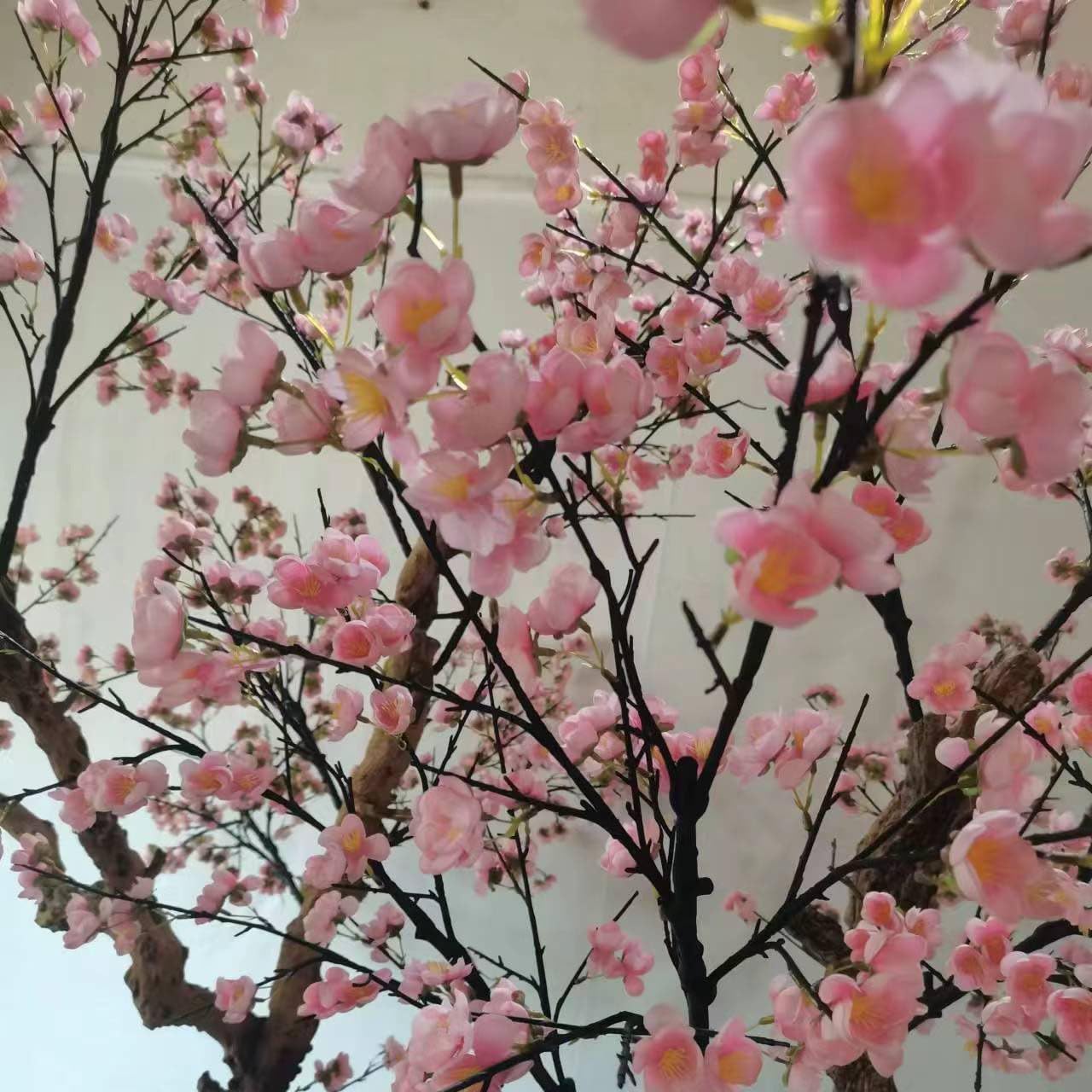 Artificial Plum Blossom Tree 1mx08m for Home Office Decor