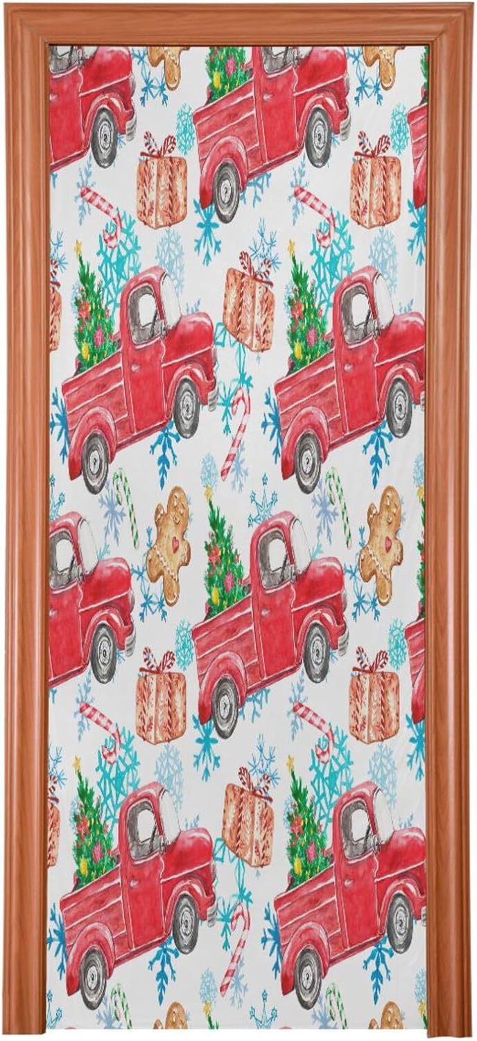 Susiyo Festive Door Cover with Snowflakes Design