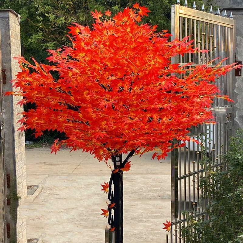 Artificial Red Maple Tree for Home Decor 1mx08m