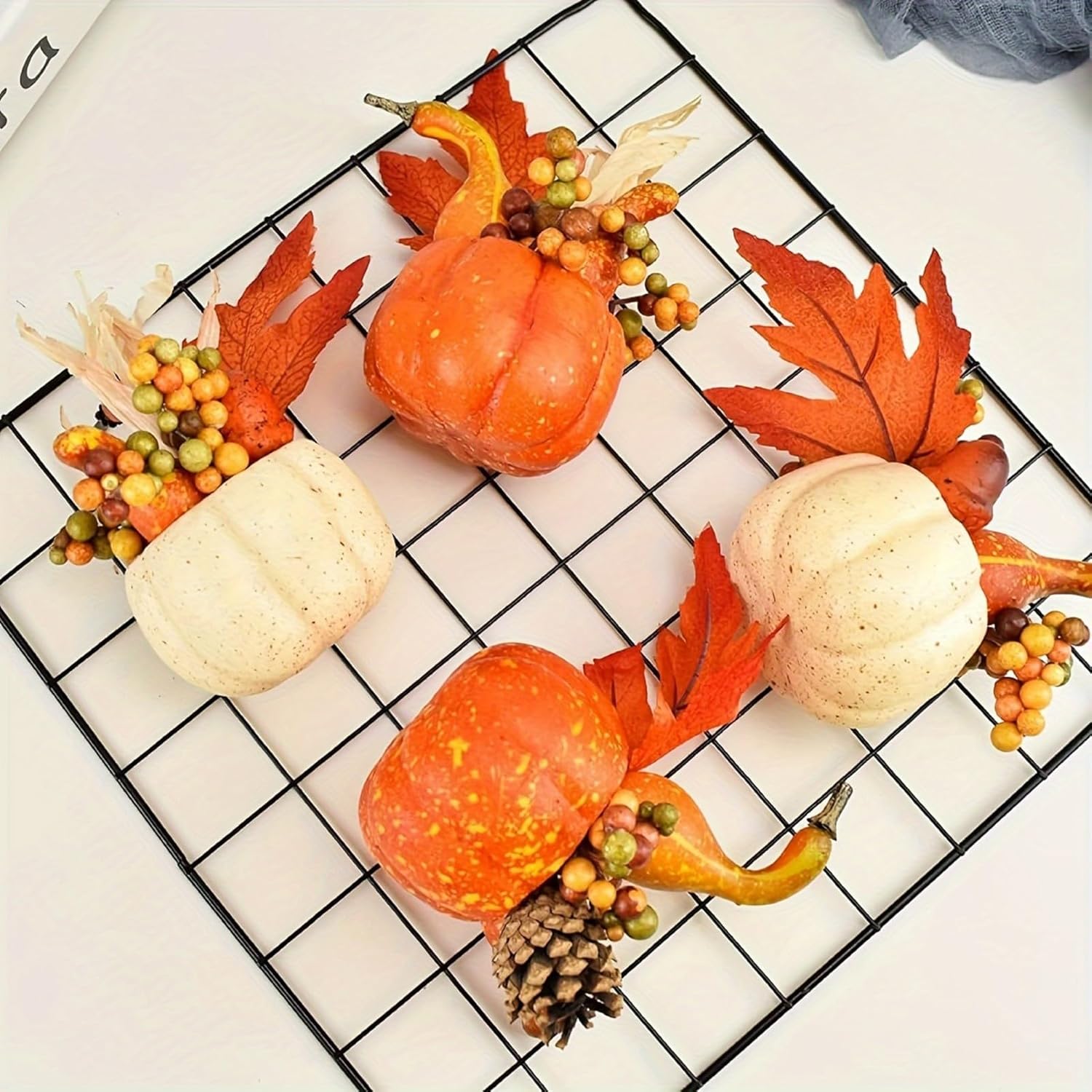 Ochine Artificial Pumpkins Fall Decor for Home Kitchen